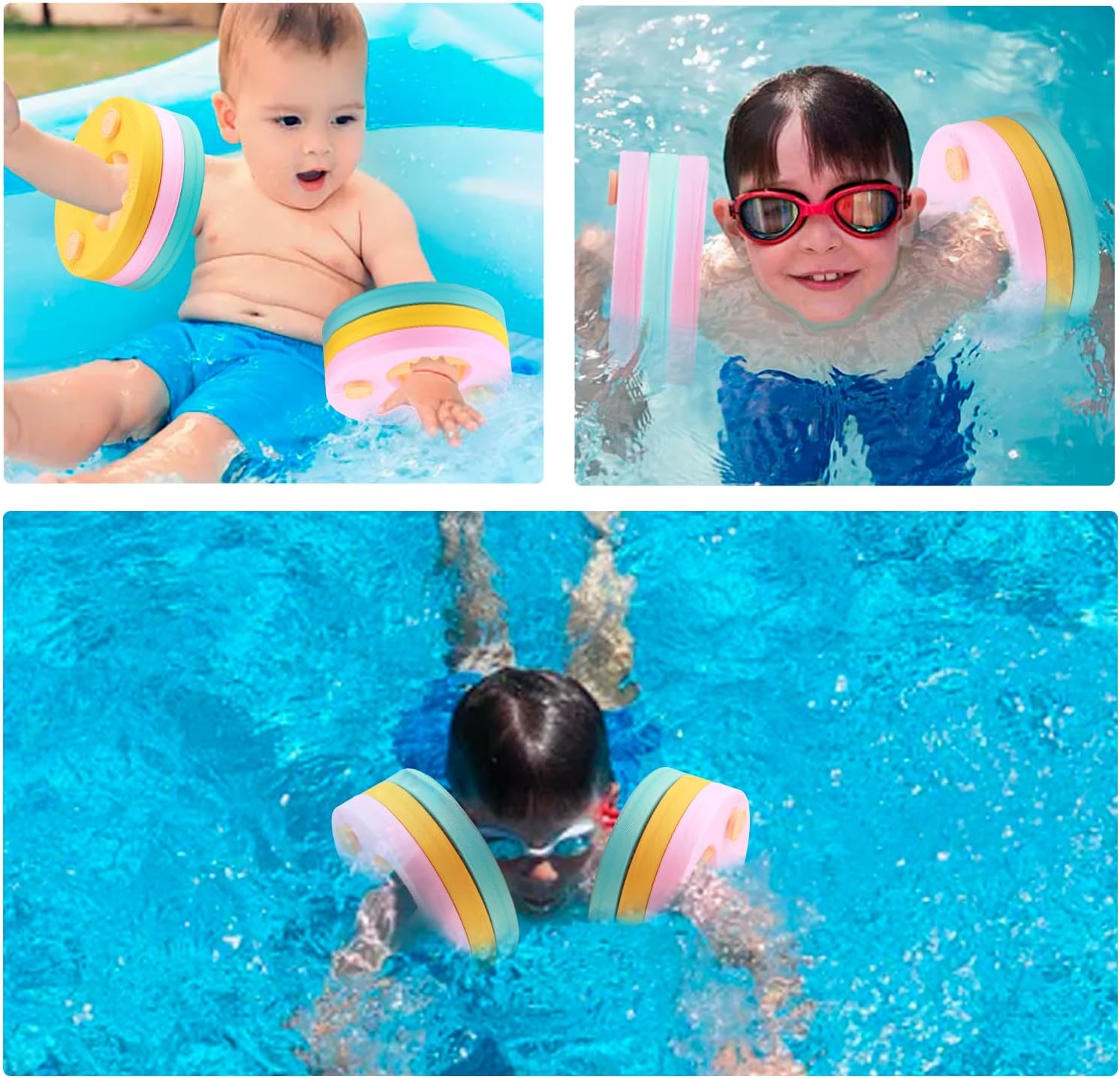 Thumbnail 6 de Kaianda 6 Pieces Foam Pool Floats: Kids' Arm Bands and Discs for Learning to Swim