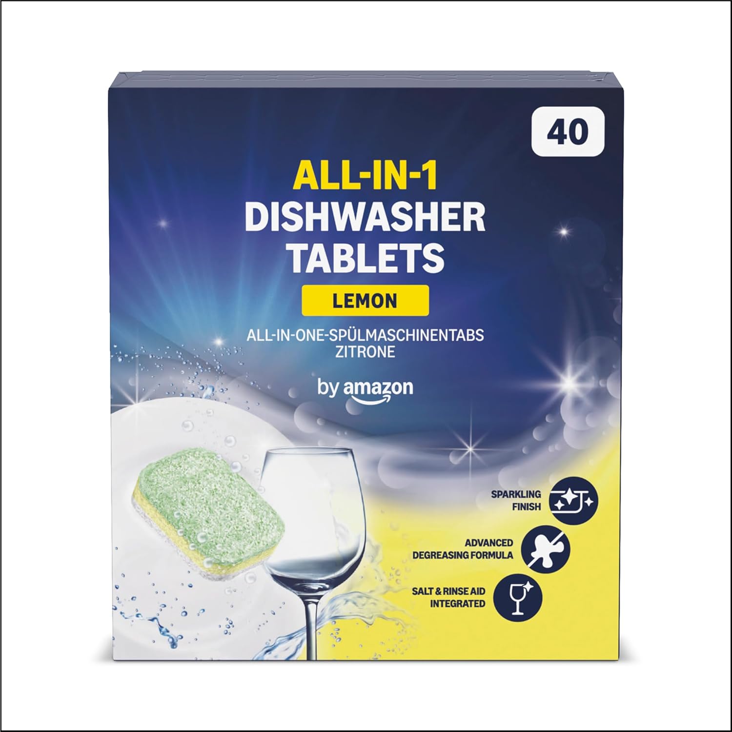 Detalle de Pastiglie per Lavastoviglie All-in-One, 40 capsule – efficienza tutto-in-uno