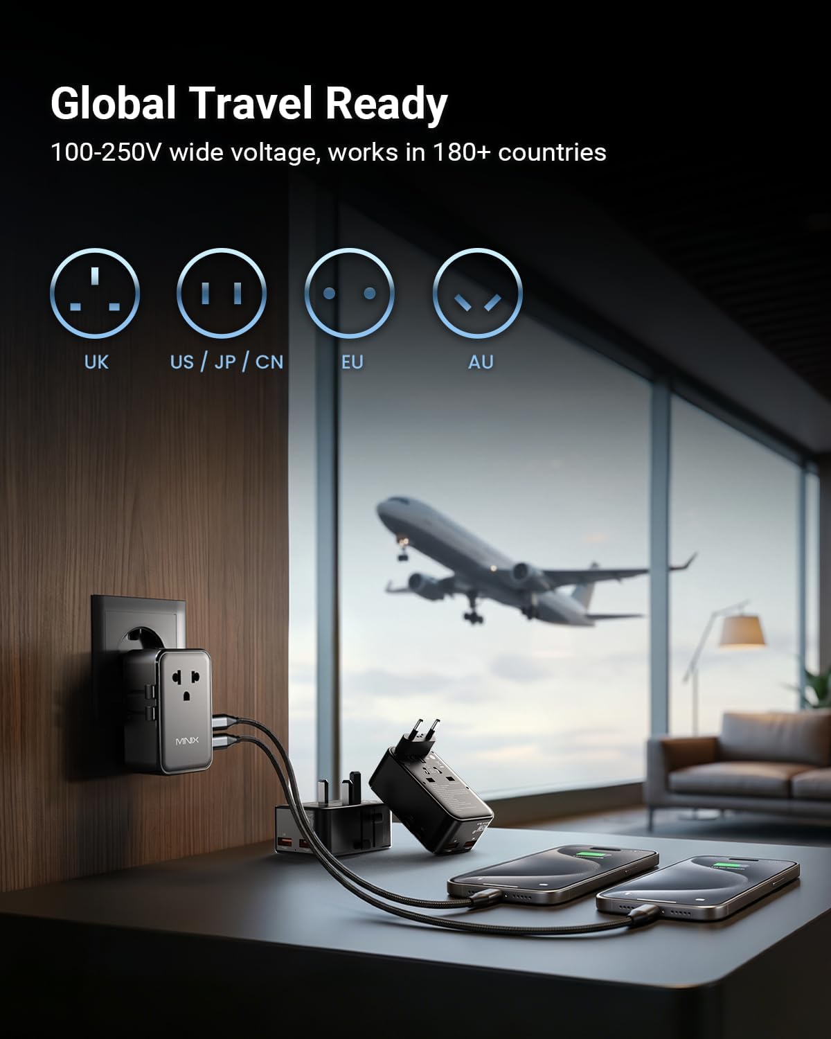 Detalle 2 de MINIX 45W Travel Adapter