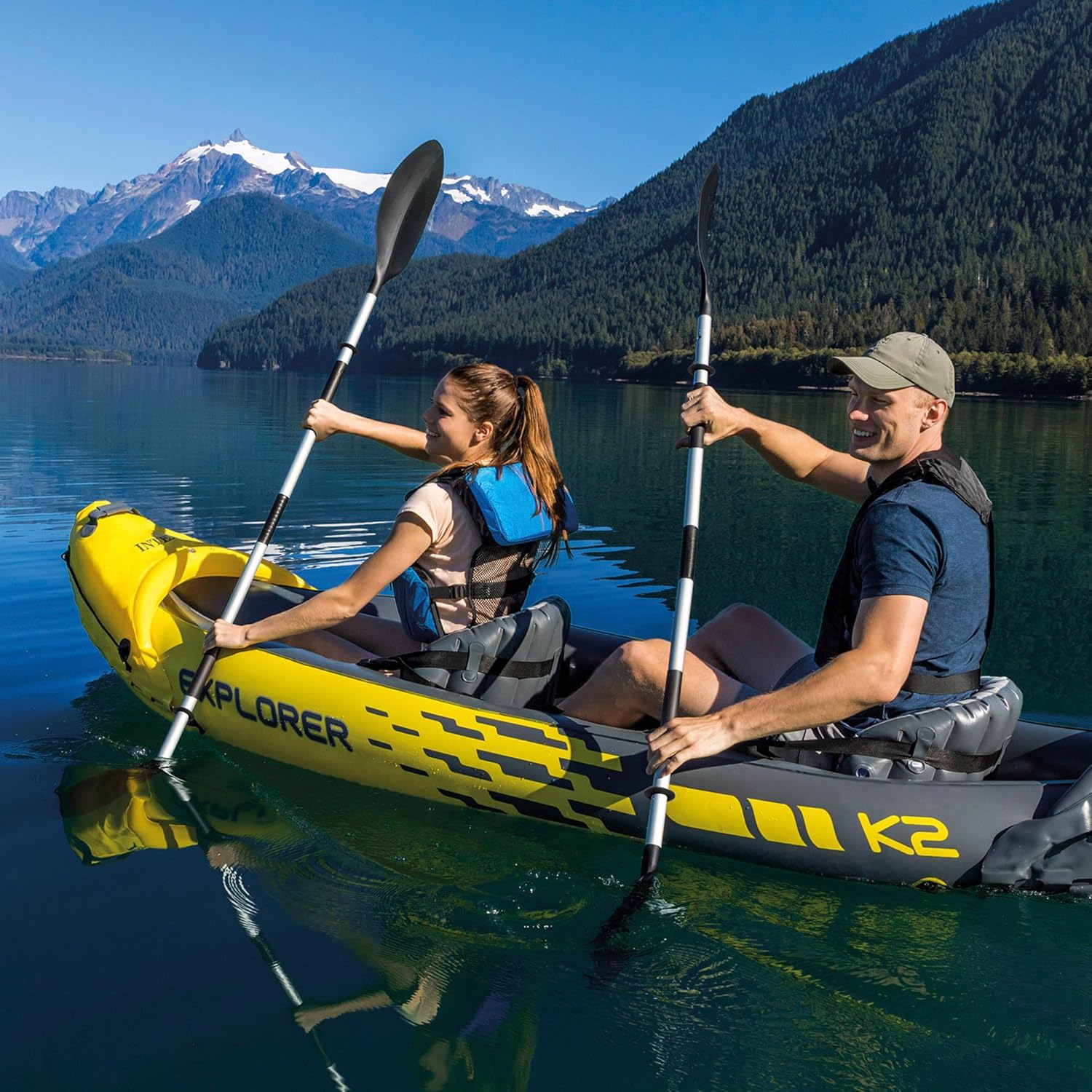 Detalle 2 de Intex Kayak Hinchable Explorer K2 para 2 Personas 🚣