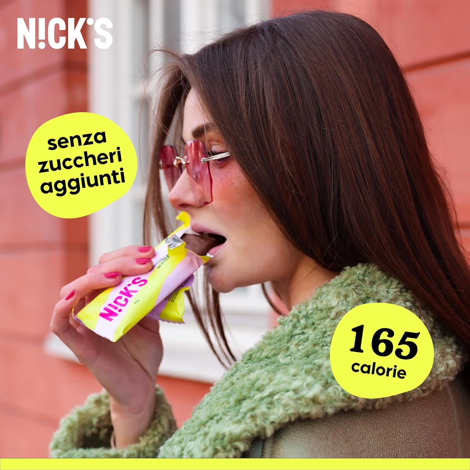 Detalle de NICKS Wafer al cioccolato low carb 24 pezzi, 35 g ciascuno 🍫