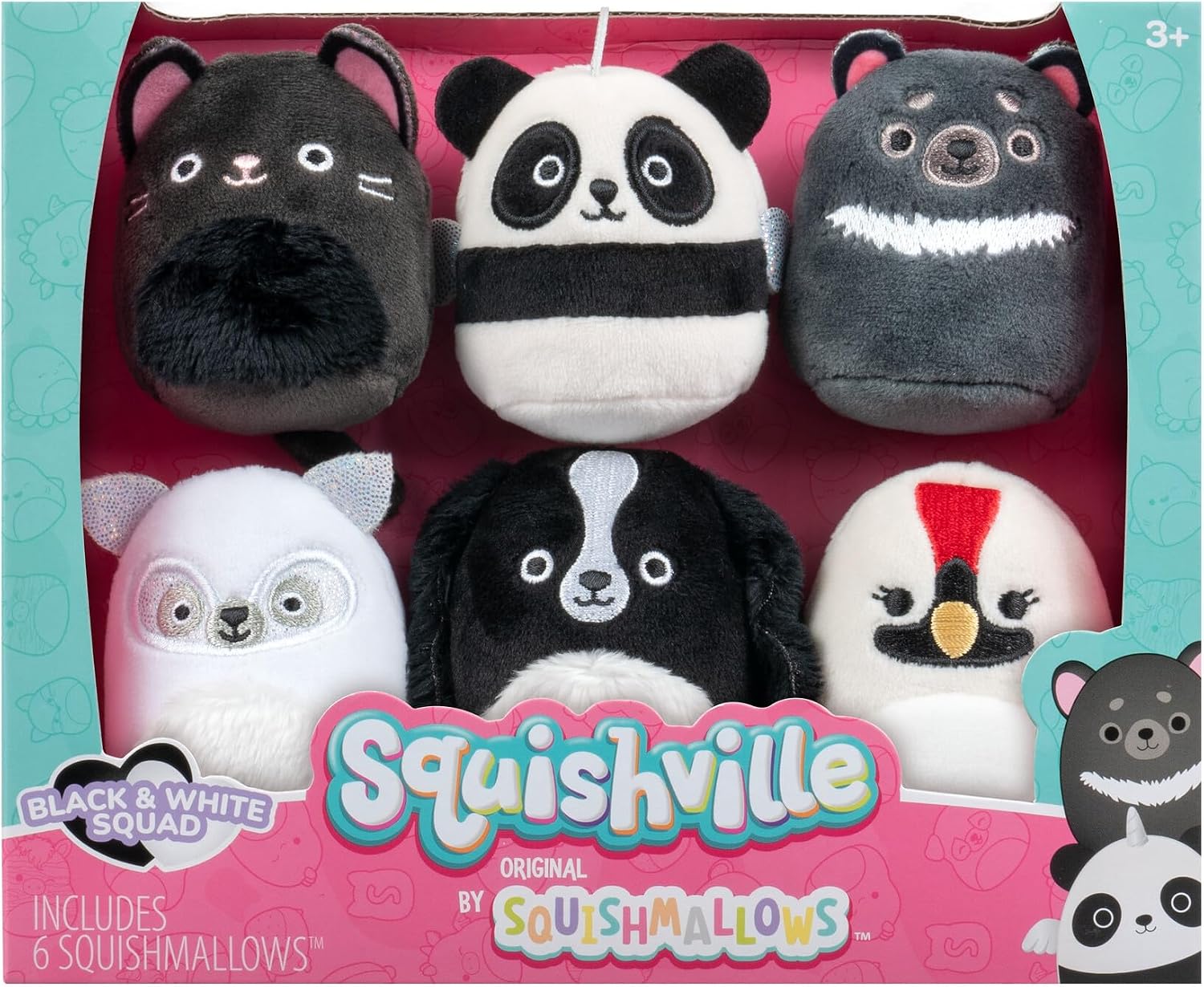 Thumbnail 1 de Squishville Black and White Squad 2-Inch Six-Pack