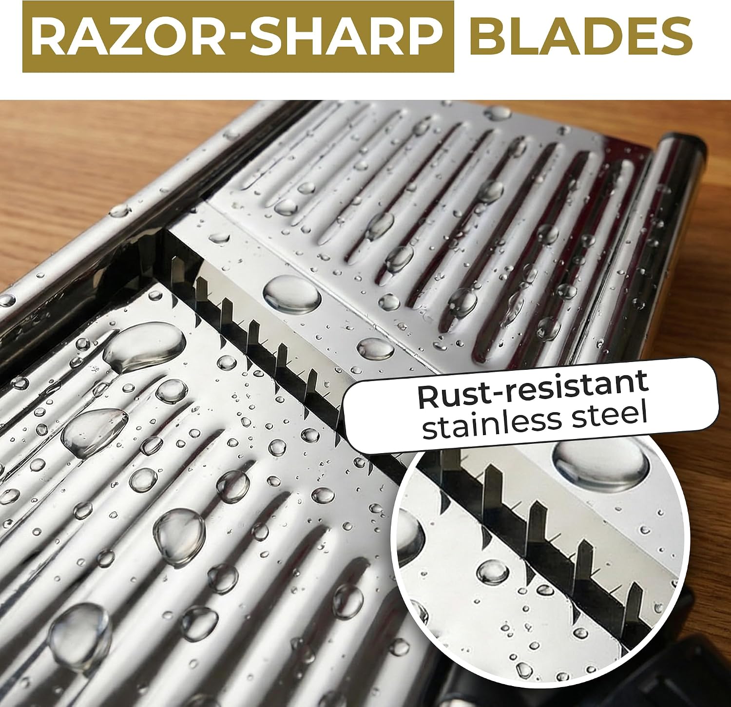 Thumbnail 5 de Gramercy Adjustable Mandoline Food Slicer (Stainless Steel) with Cut-Resistant Gloves