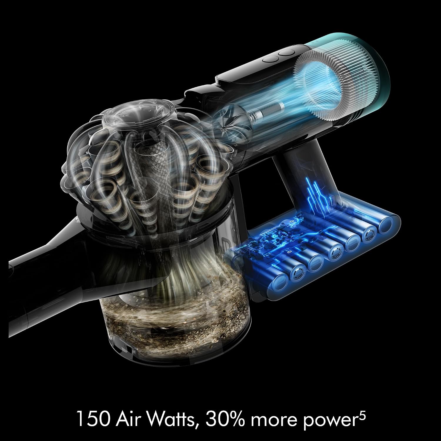 Detalle 1 de Dyson V10 Konical 626416-01 Cordless Stick Vacuum, 150 AW, HEPA Filtration