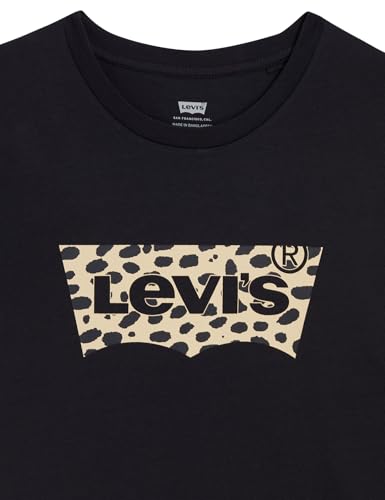Detalle 2 de Levi's The Perfect Tee Damen-T-Shirt, Batwing Leopard Caviar, Größe M
