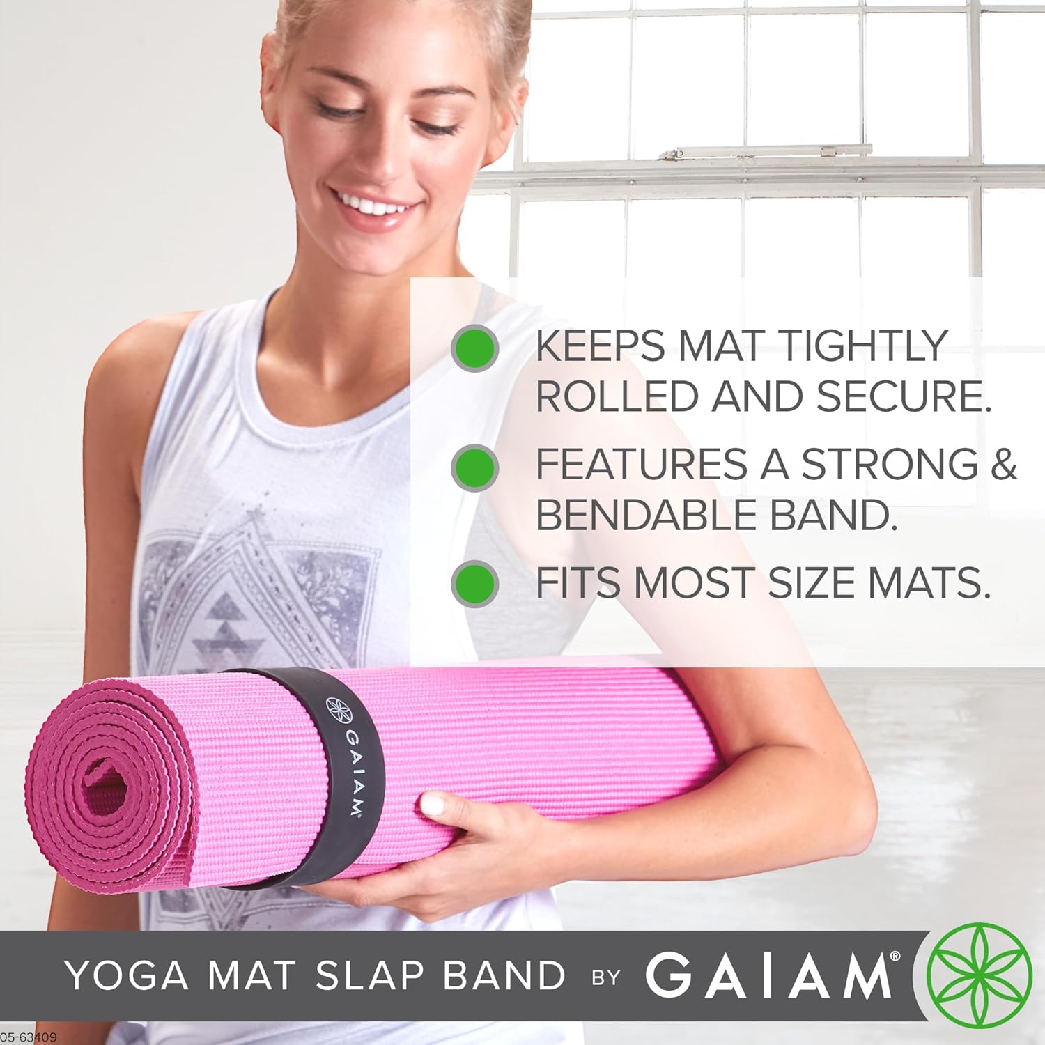 Detalle de Gaiam Yoga Mat Strap Slap Band for Secure Travel