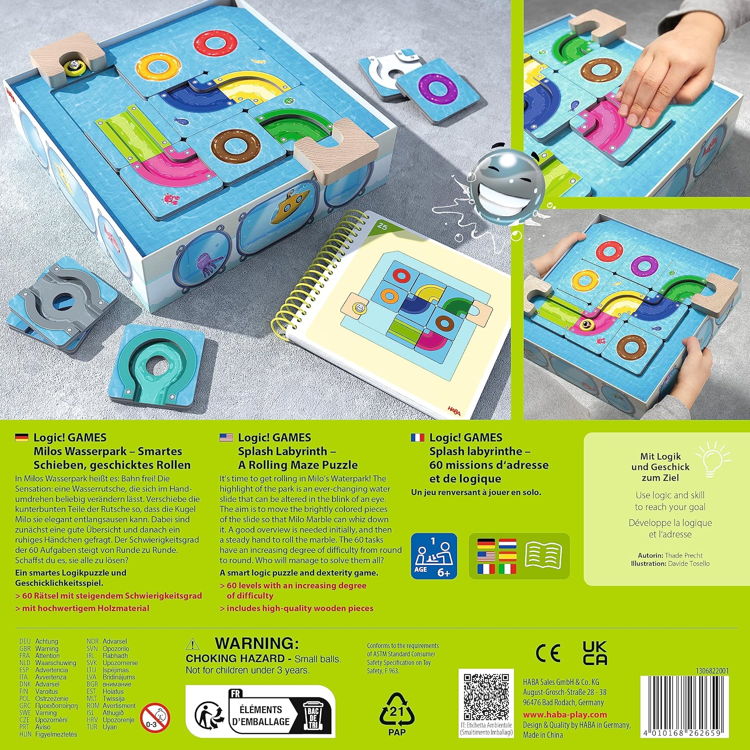 Detalle 2 de HABA Logic! Games Milo parc aquatique 🧩