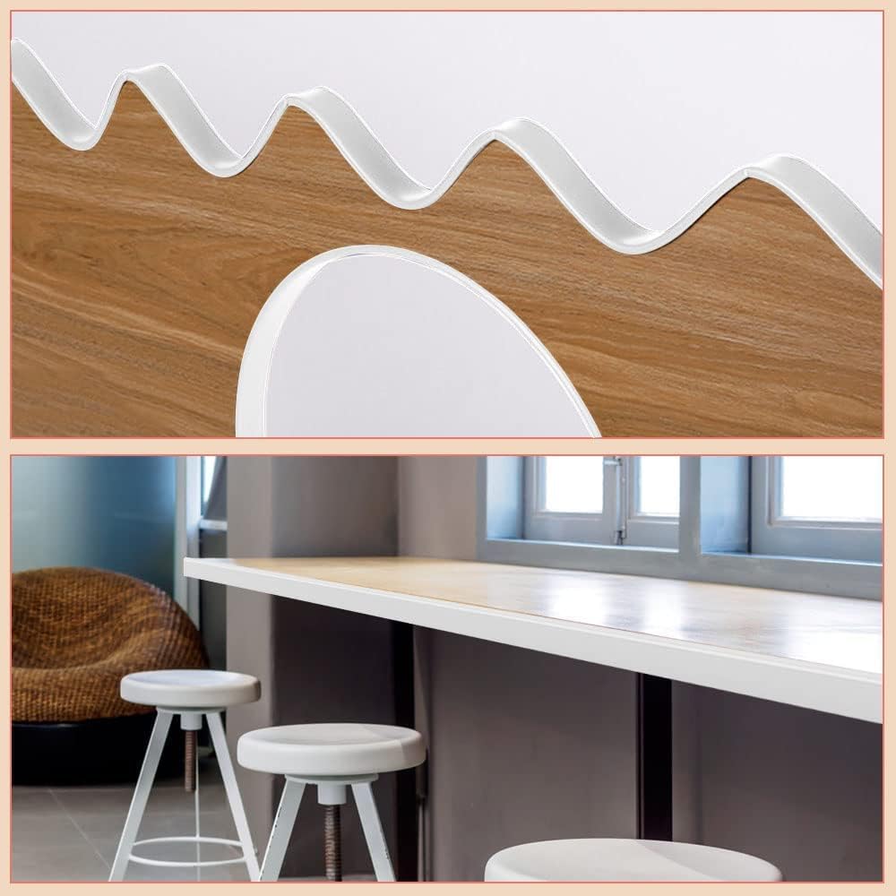 Thumbnail 6 de Flintronic 10m x 18mm U-Shape Flexible Furniture Edge Banding (White) – self-adhesive TPE trim
