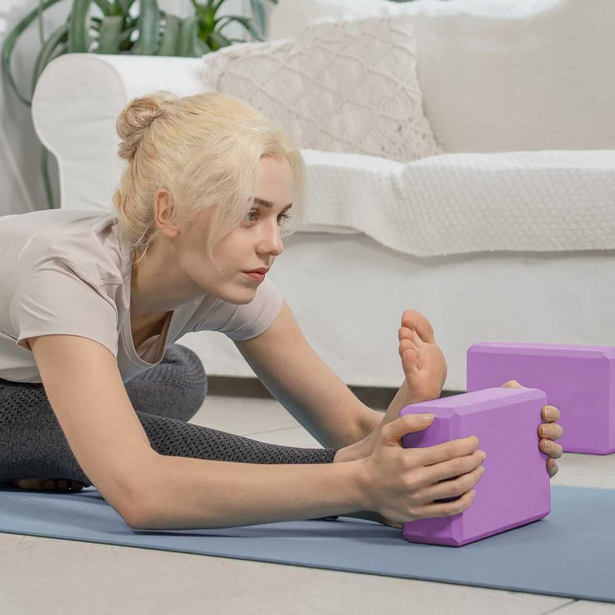 Thumbnail 6 de Yoga blocks set 2pc EVA foam, 23 x 15 x 7.7cm