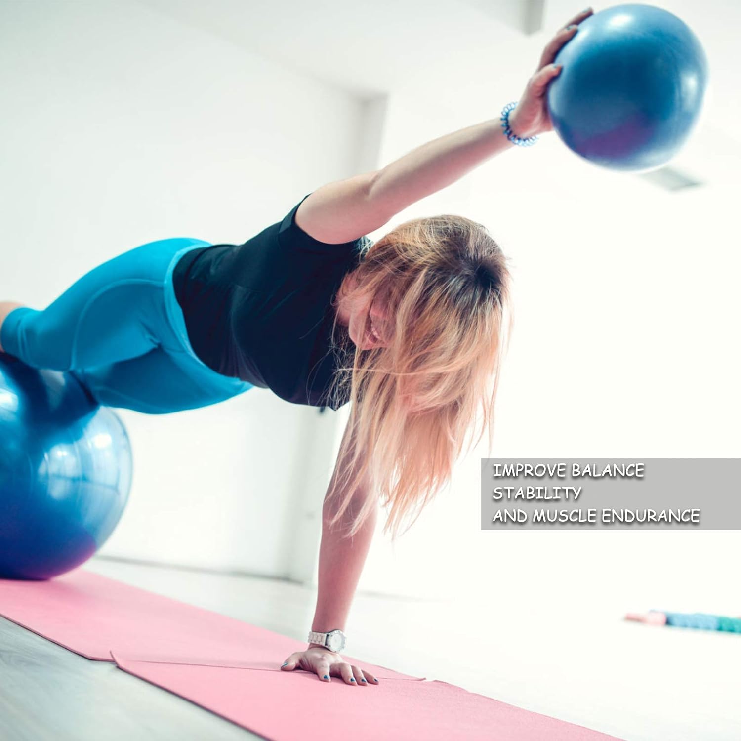 Thumbnail 5 de Yontree 2 Pack Soft Pilates Ball 22-25cm