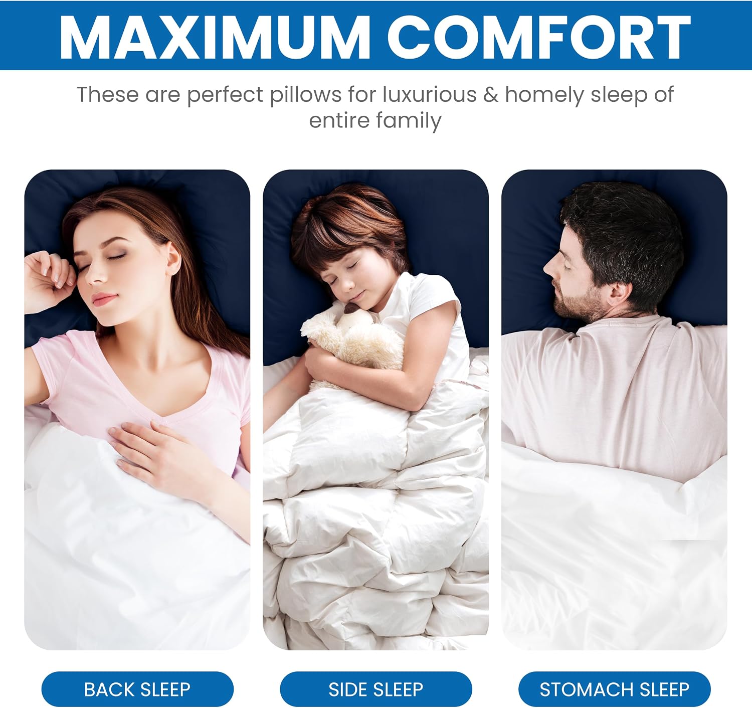 Thumbnail 5 de Utopia Bedding Almohadas 40 x 80 cm