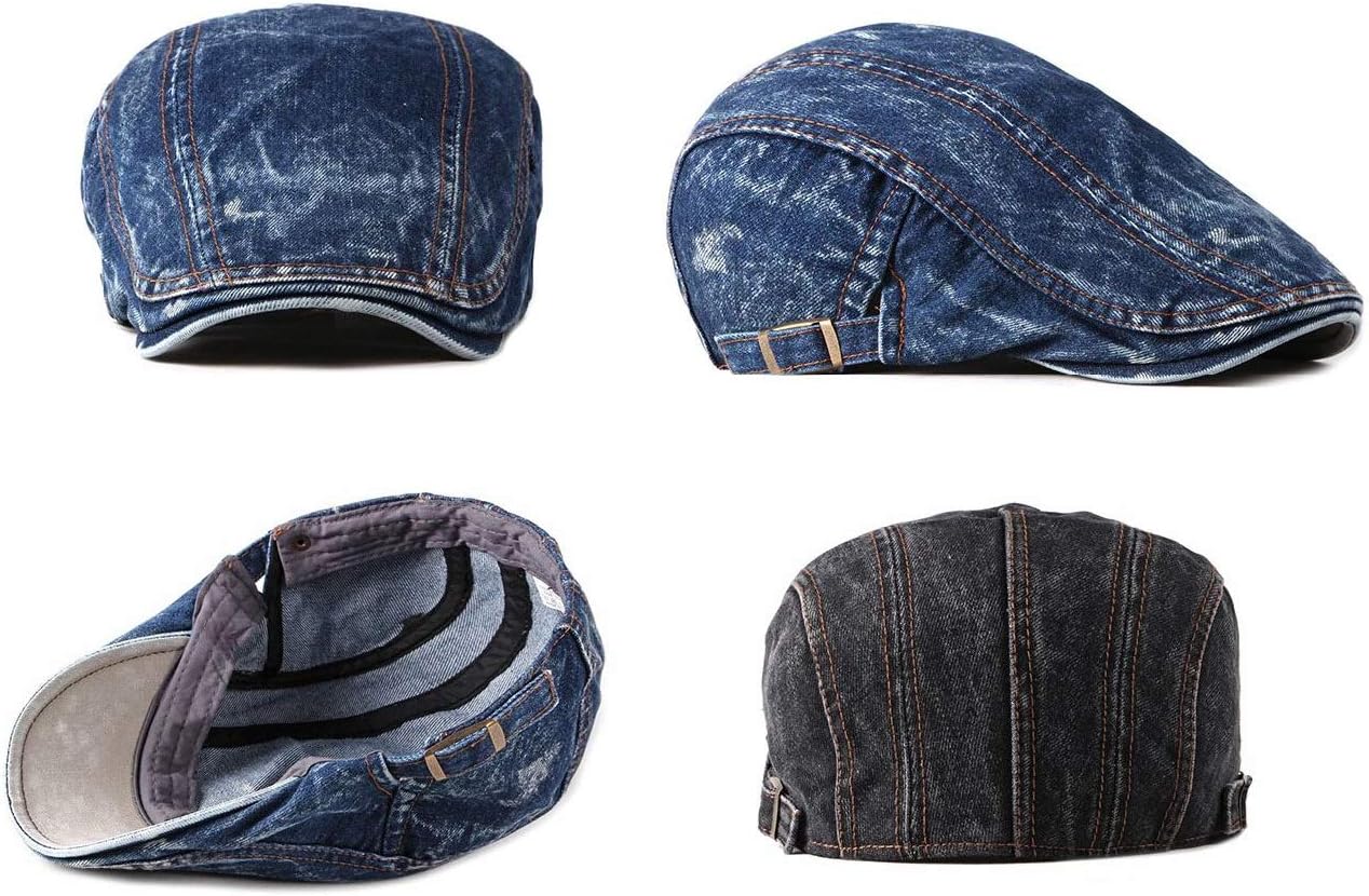 Thumbnail 3 de CHENNUO Schiebermütze Flatcap Denim