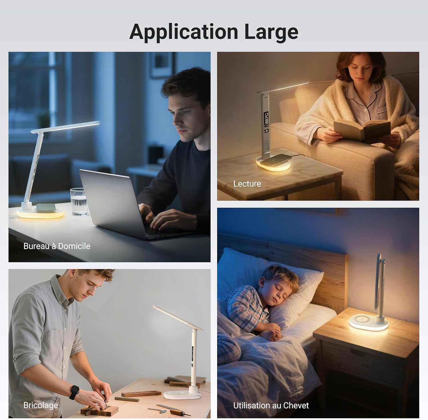 Thumbnail 6 de Lampe de bureau LED NEEWER Entry Level Version N20 – 12 LED + 24 LED, USB-A, 3 températures, 5 niveaux et RGB