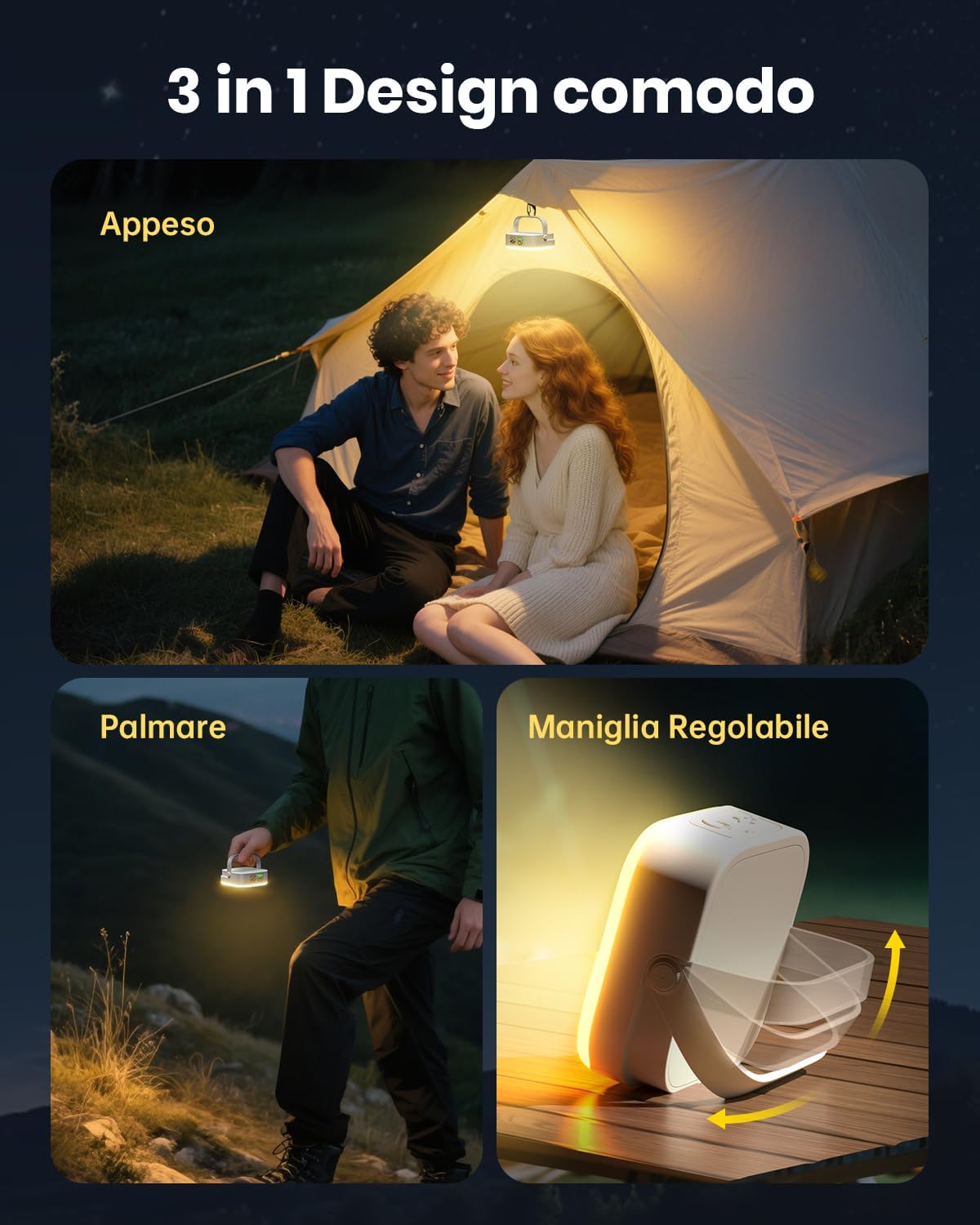 Thumbnail 5 de Eventek Lampada da campeggio 4000 lm, 10000 mAh ⛺