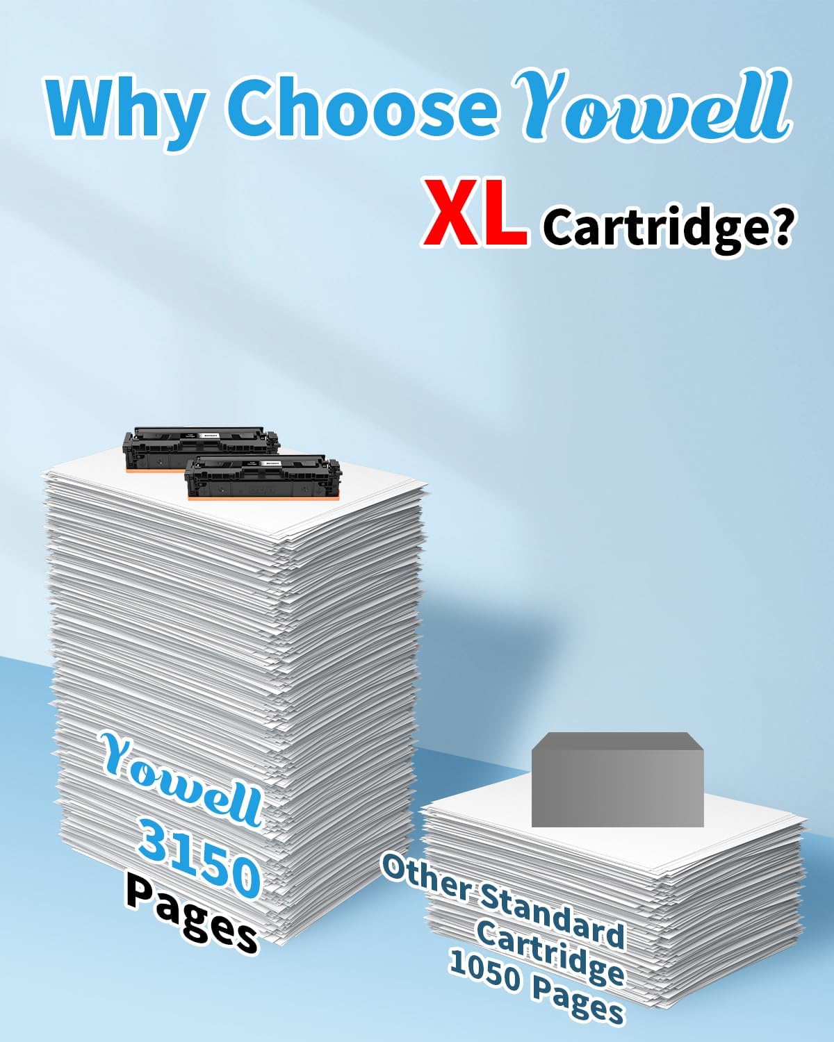 Detalle de Yowell 2X 207X Nero Cartuccia Toner compatibile per HP 207X / 207A (2 nero con chip)