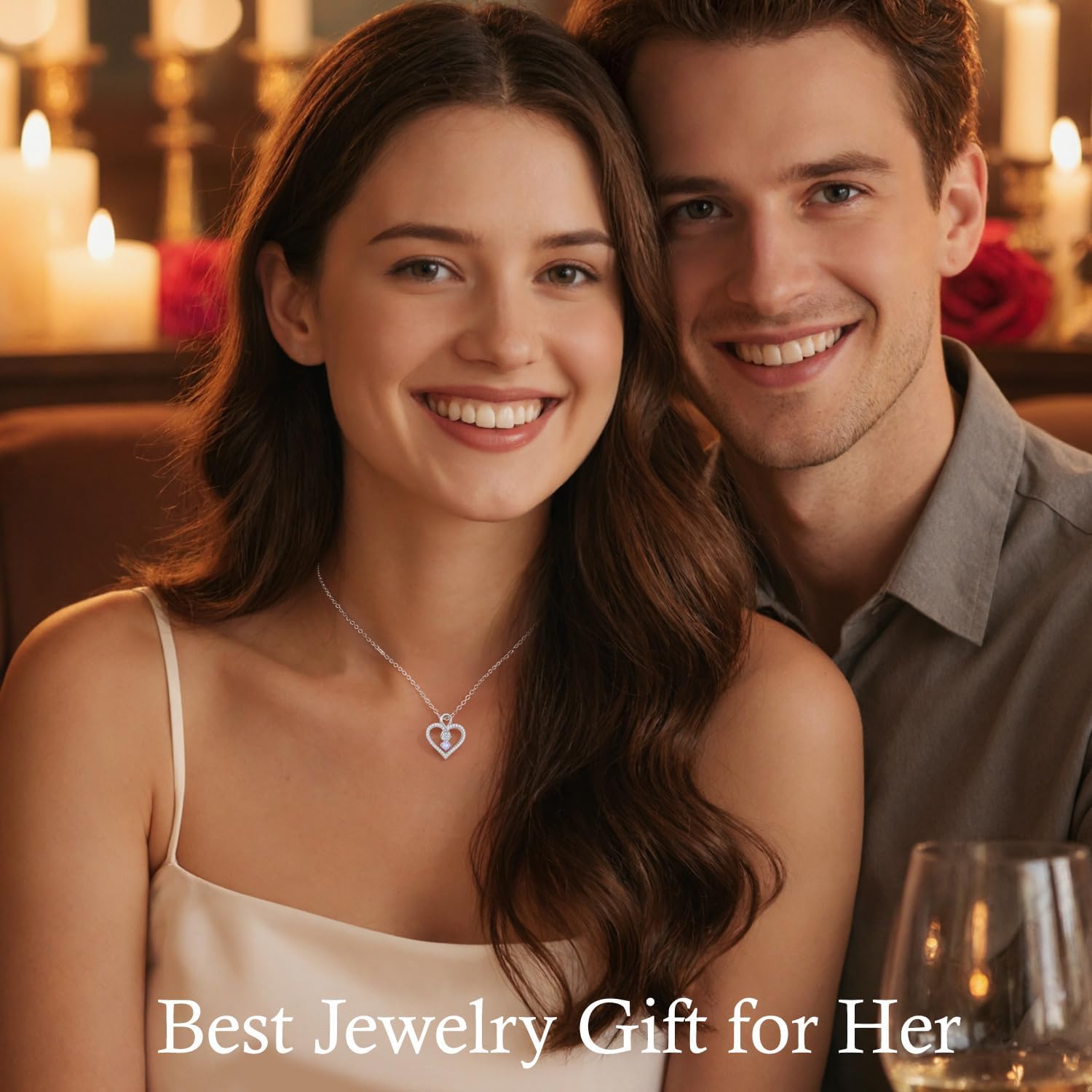 Detalle de Infinity Birthstone Necklace in 925 Sterling Silver