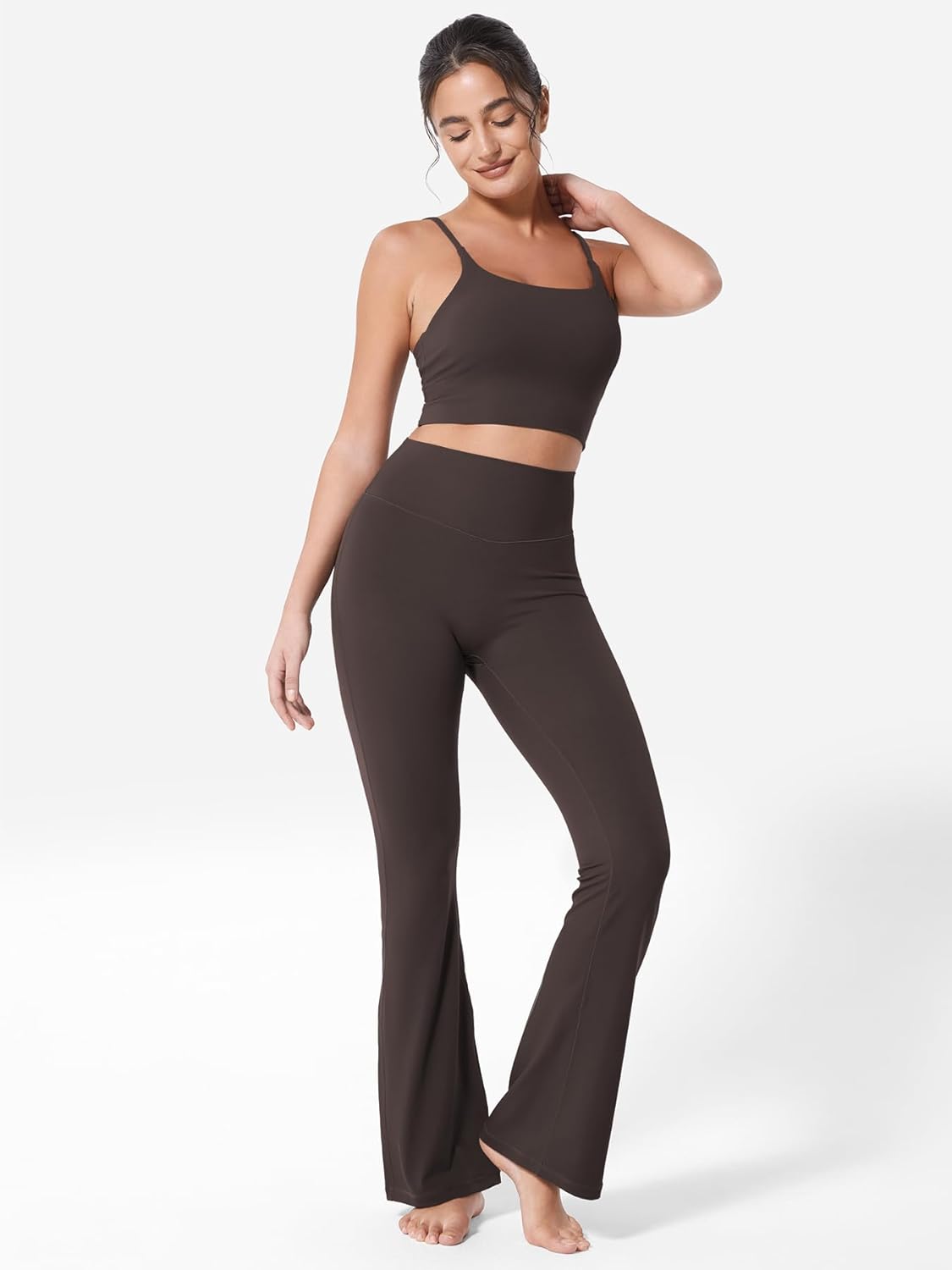 Thumbnail 4 de YEOREO Flare Leggings mit hoher Taille