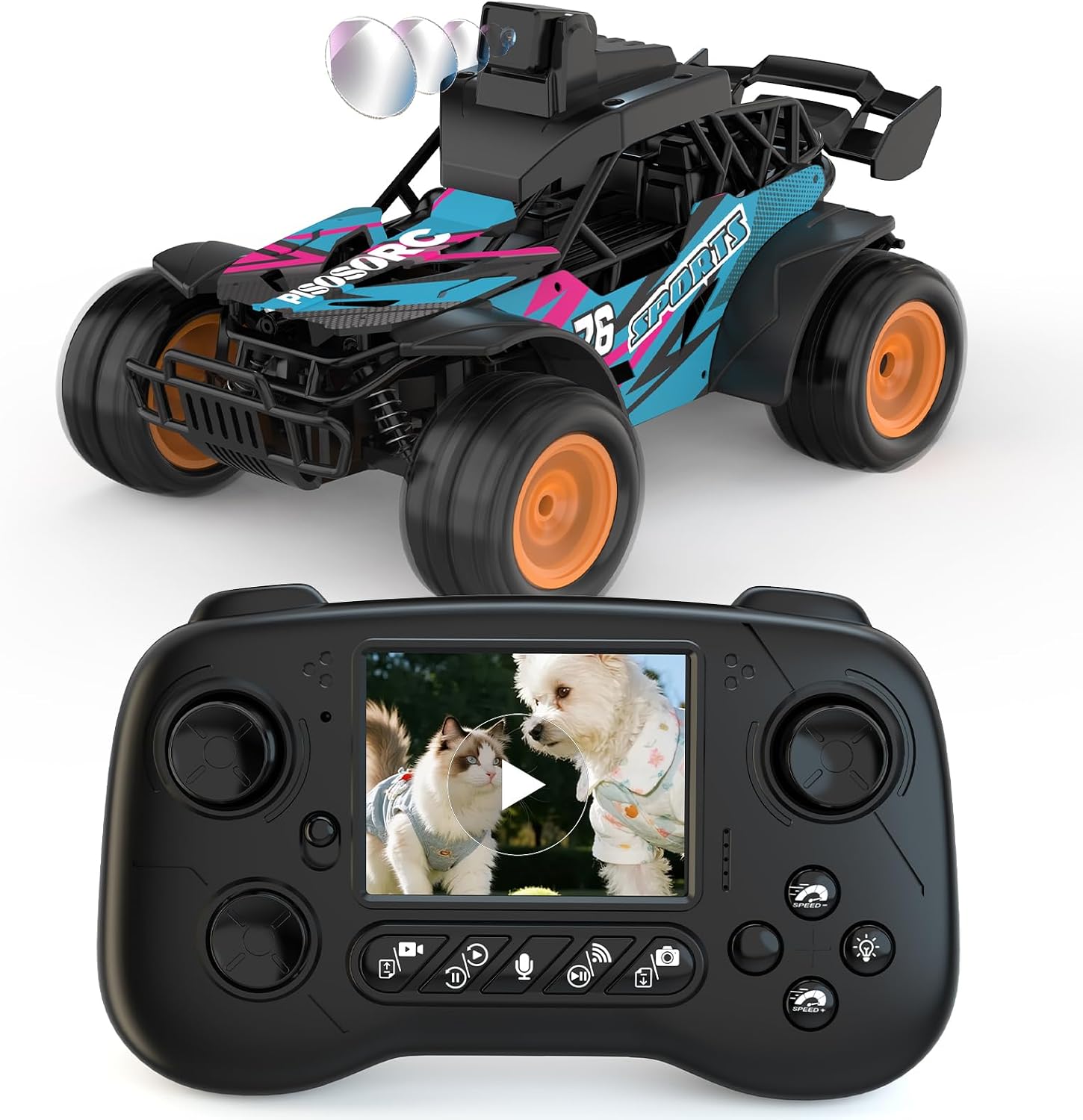 Detalle de RC Truck with 2.8-Inch LCD Screen