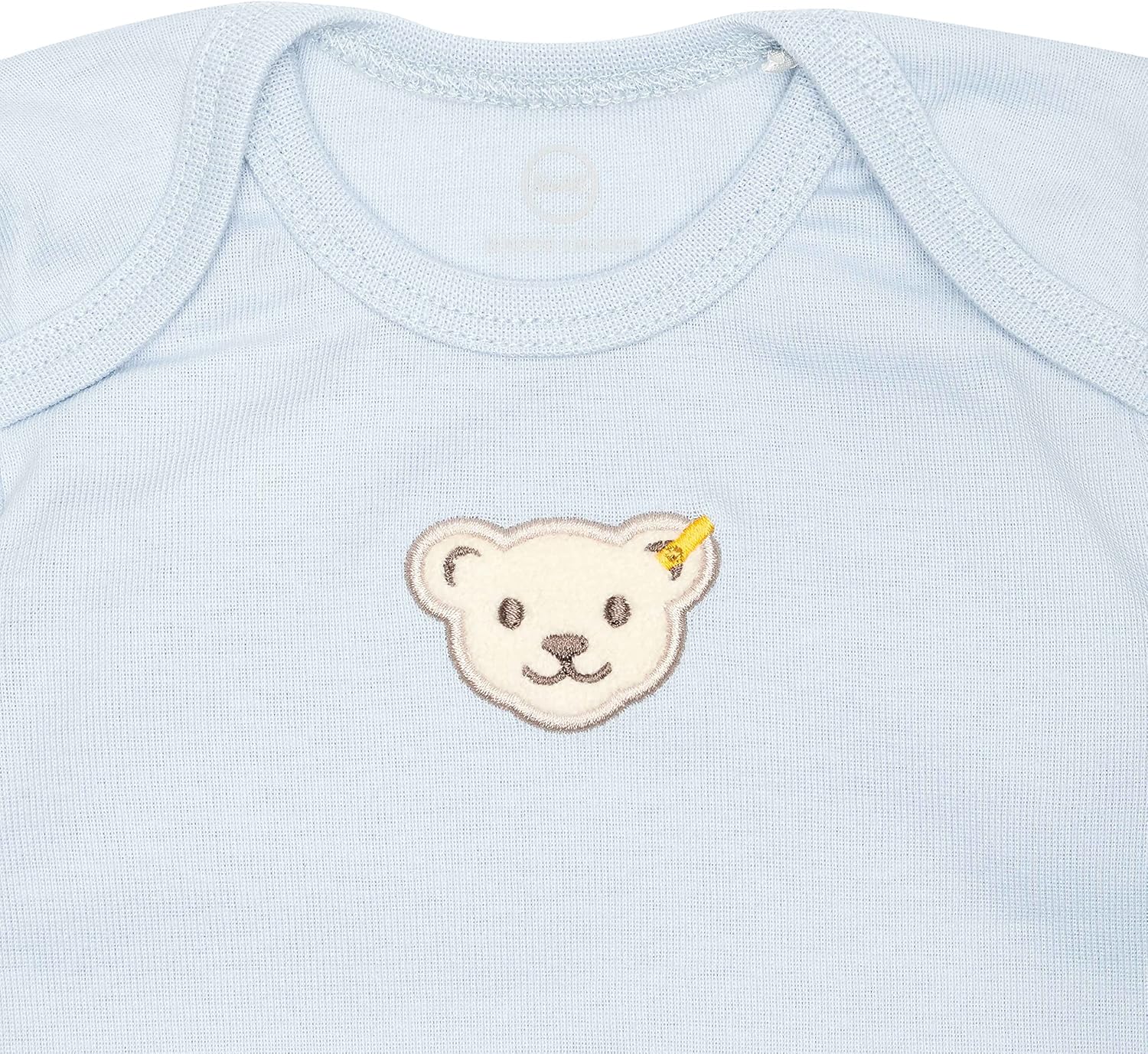 Detalle de Steiff Baby-Body mit Amerikanischem Kragen – Kurzarm, 1er Pack