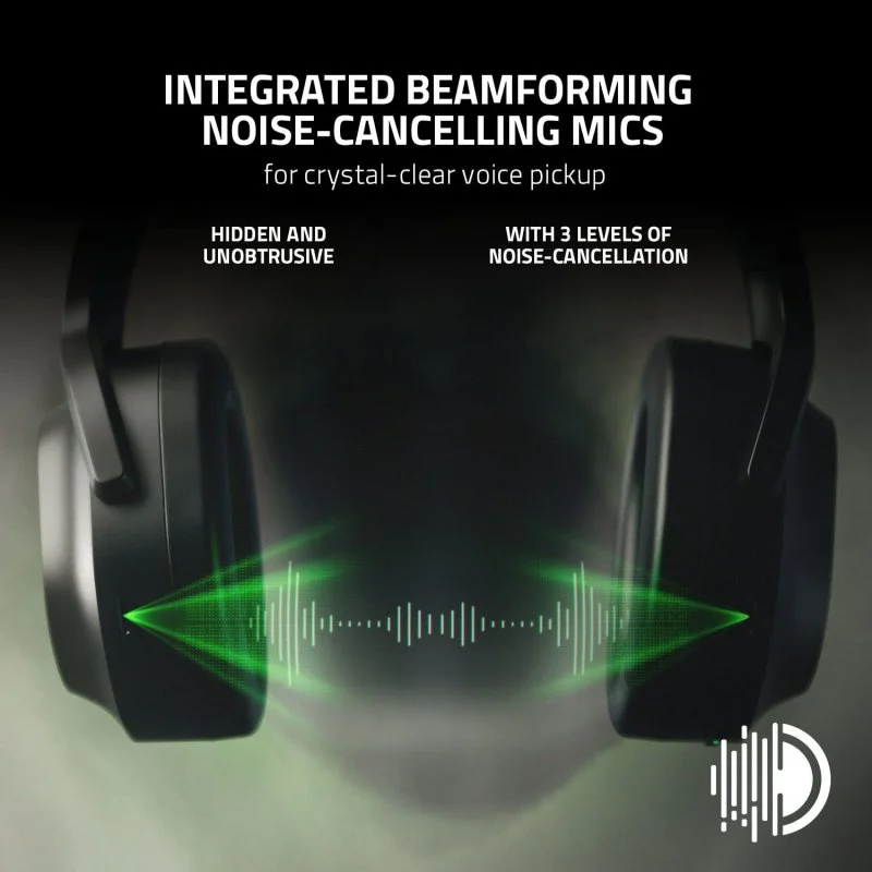 Detalle de Razer Barracuda Pro auriculares ANC 2,4 GHz