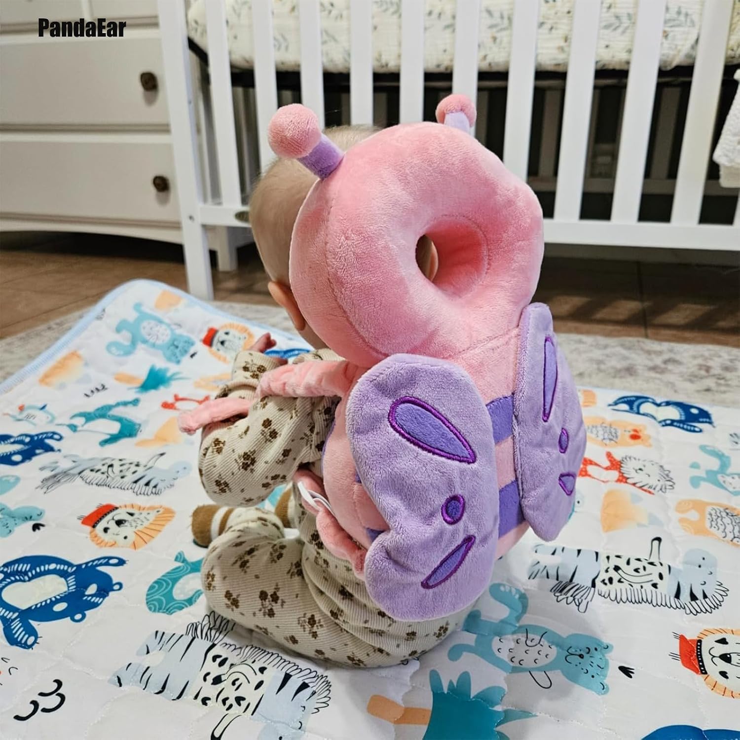 Thumbnail 5 de PandaEar Baby Head Protection Backpack, Pink Butterfly Walking Cushion