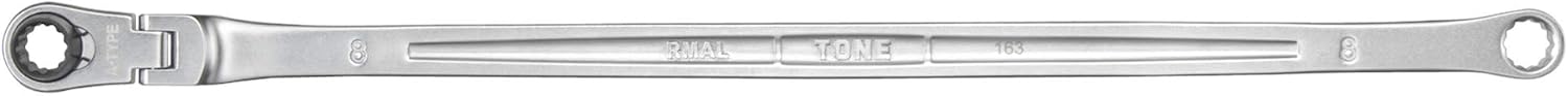 Detalle de トネ(TONE) RMA-08L 超ロング首振ラチェットめがねレンチ 8mm・全長285mm