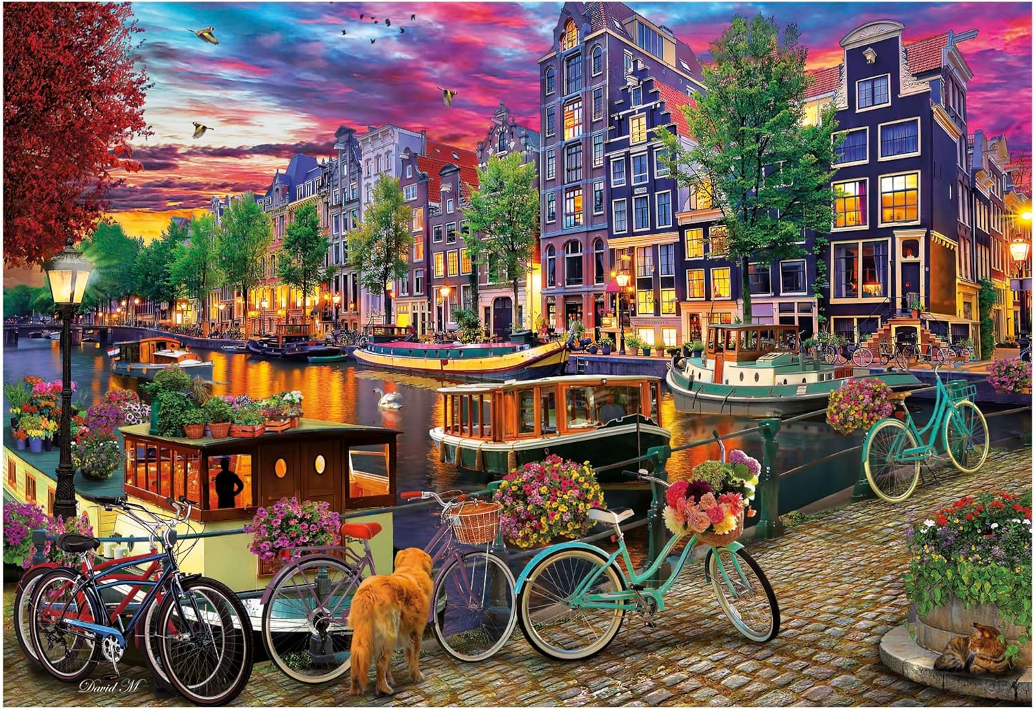 Thumbnail 1 de Educa Puzzle 6000 pièces Cyclisme à Amsterdam (à partir de 14 ans) – 156 x 107 cm