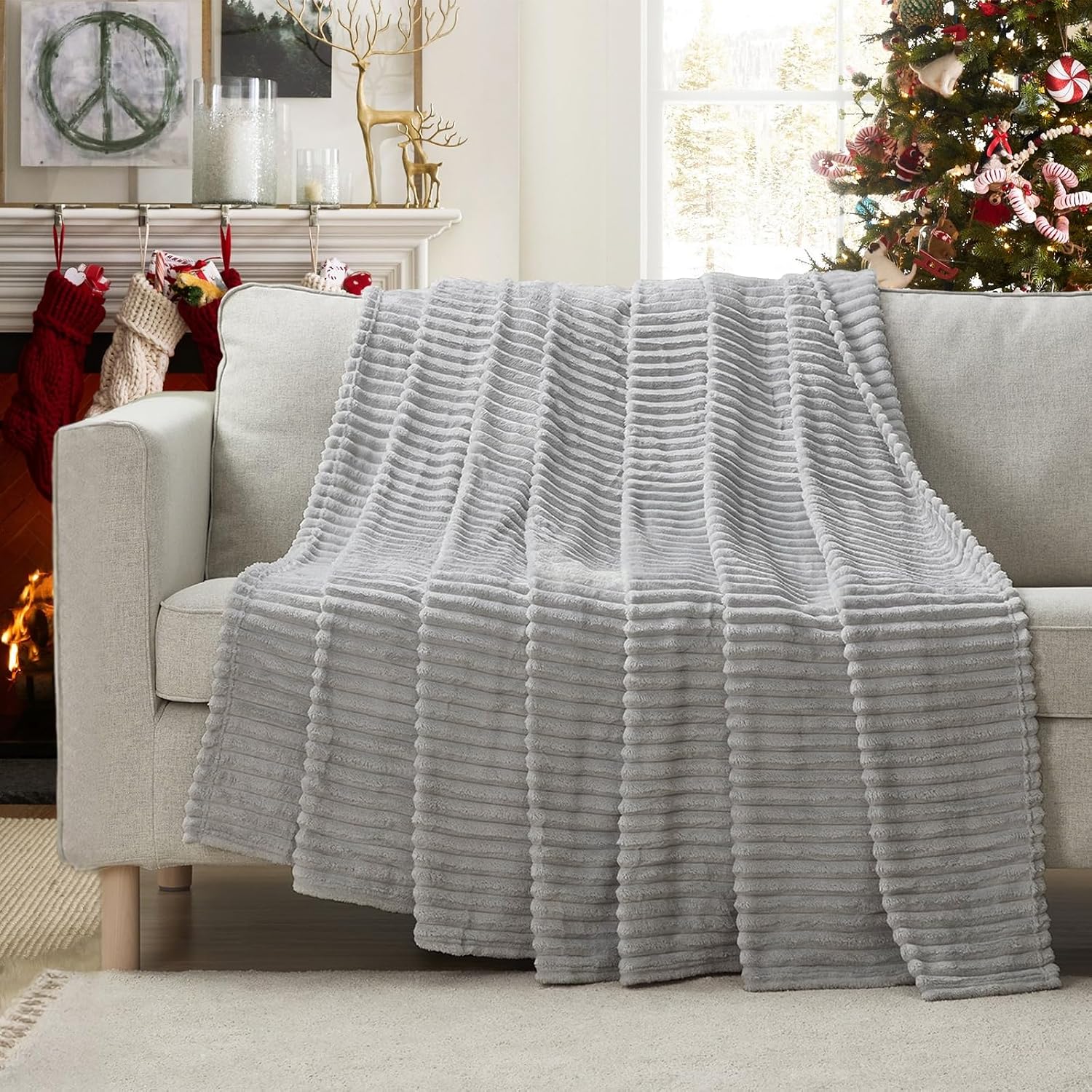 Thumbnail 4 de QOFLY Kuscheldecke Flanell 200 x 230 cm