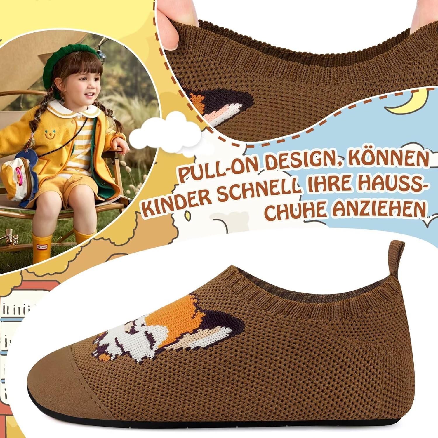 Thumbnail 4 de Kyopp Hausschuhe für Kinder – atmungsaktive, rutschfeste Barfußschuhe als Lauflernhilfe