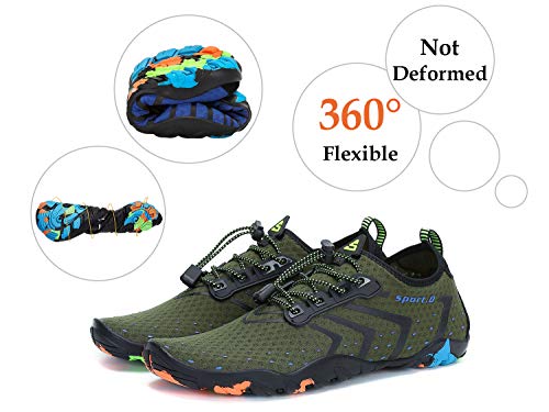 Thumbnail 6 de SAGUARO Water Shoes for All‑Terrain Water Activities (Green, UK Gr.45 EU/10.5 UK)