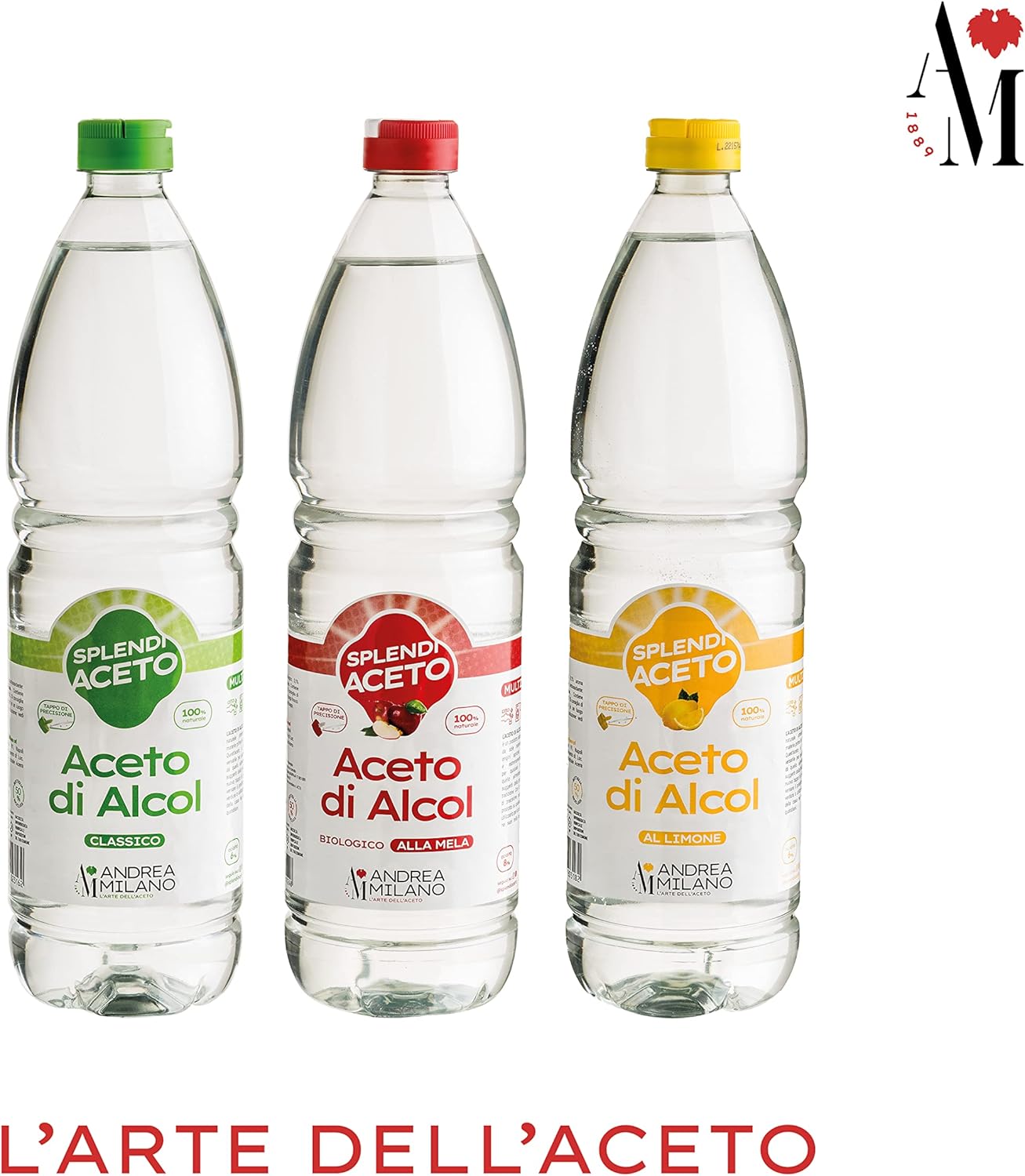 Thumbnail 6 de Andrea Milano Splendi Aceto: Aceto di Alcool 100% Naturale aromatizzato alla mela, 12 bottiglie da 1 L