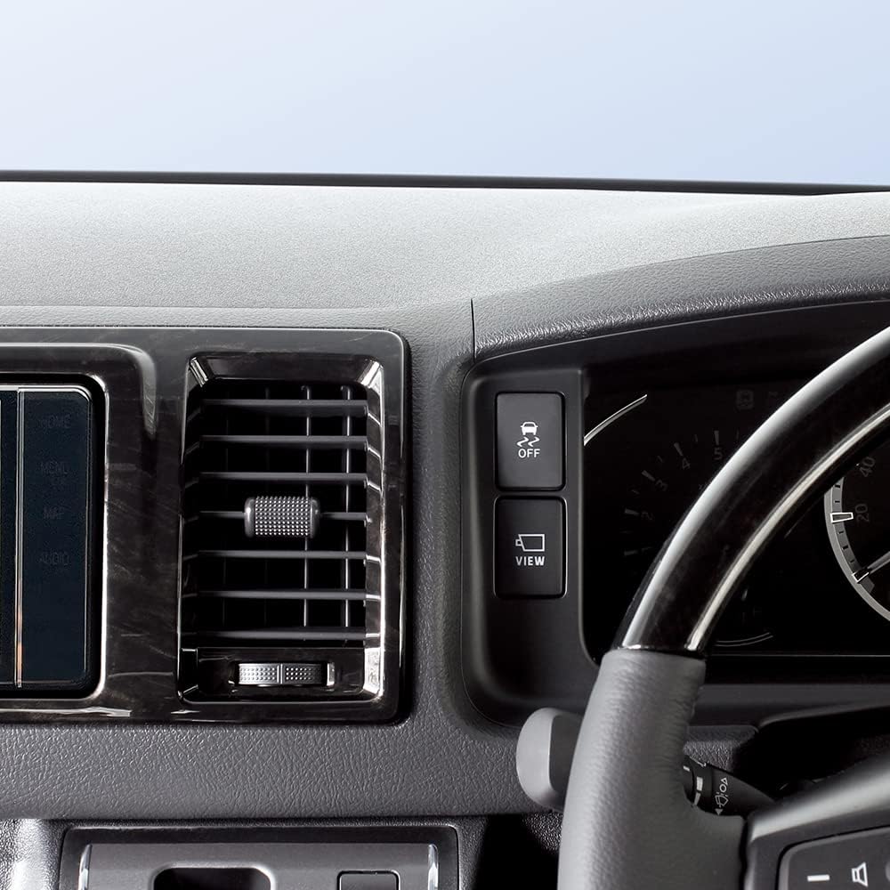 Detalle 2 de 槌屋ヤック SY-HA2 200系ハイエース専用スマートフォンホルダー ブラック