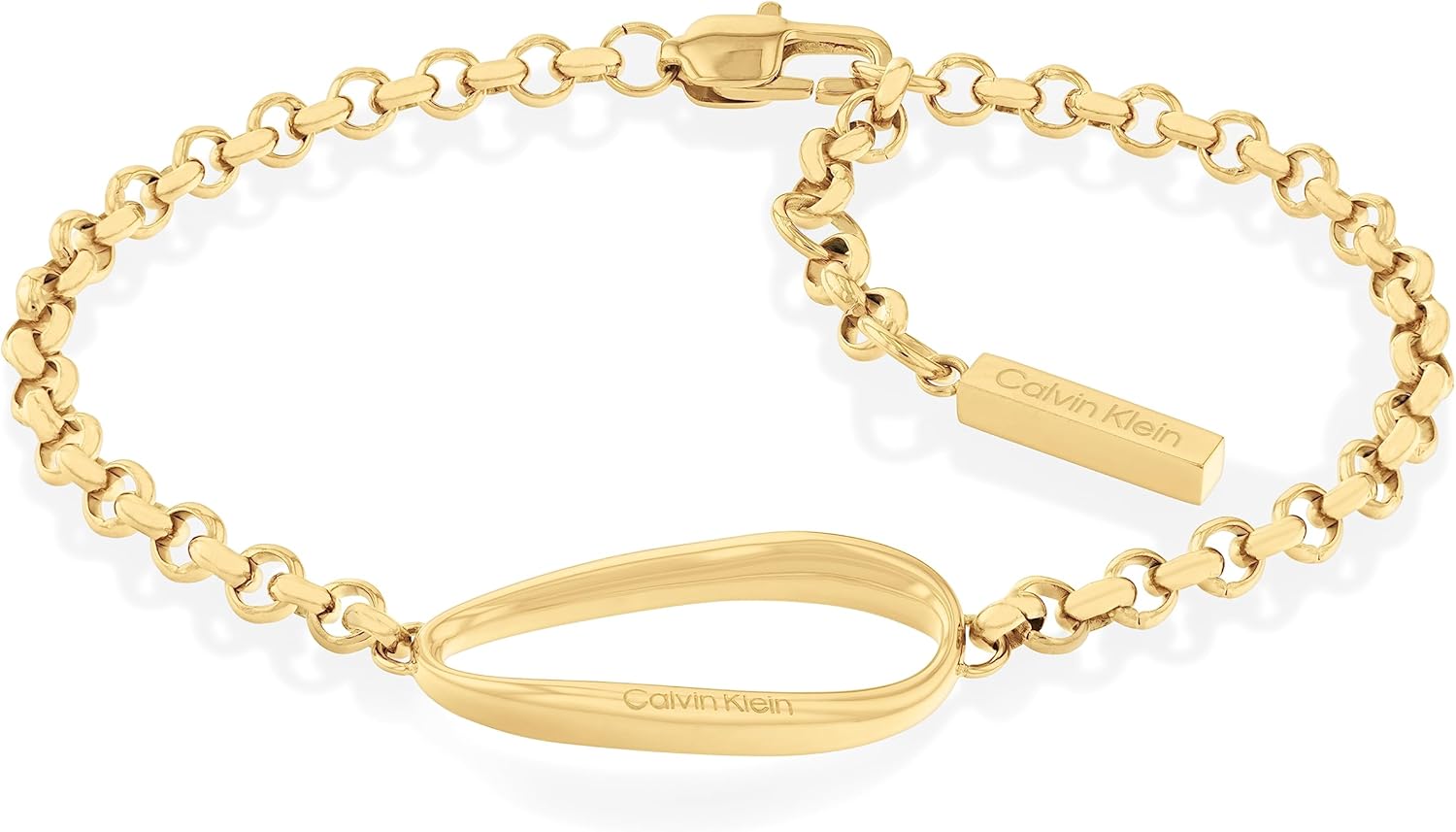 Thumbnail 4 de Calvin Klein Braccialetto a catena da donna Collection PLAYFUL ORGANIC SHAPES con charm in acciaio inox