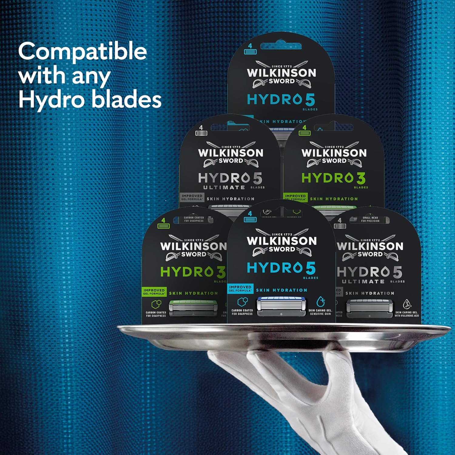 Thumbnail 5 de Wilkinson Sword Hydro 5 Razor for Men – Value Pack with Carbon-Coated Blades and 13 Refills