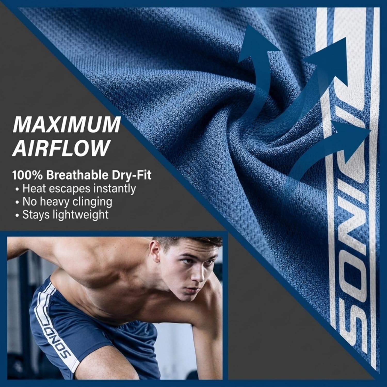 Thumbnail 2 de Ultra Performance Men's 5 Pack Loose-Fit Athletic Shorts with Zippered Pockets