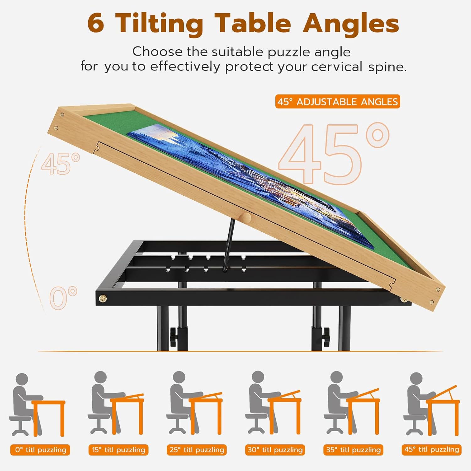 Thumbnail 4 de upvercy Large Puzzle Table 22.2–31.5 in 🧩