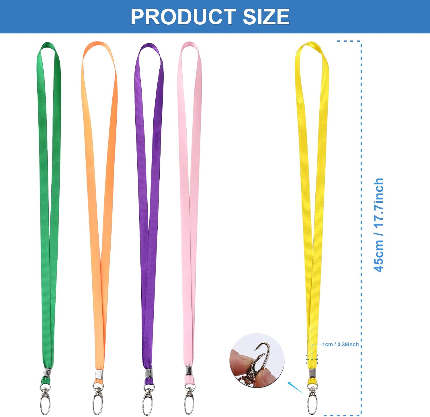 Thumbnail 1 de ROSSHINE yellow lanyards, 100 pack for neck