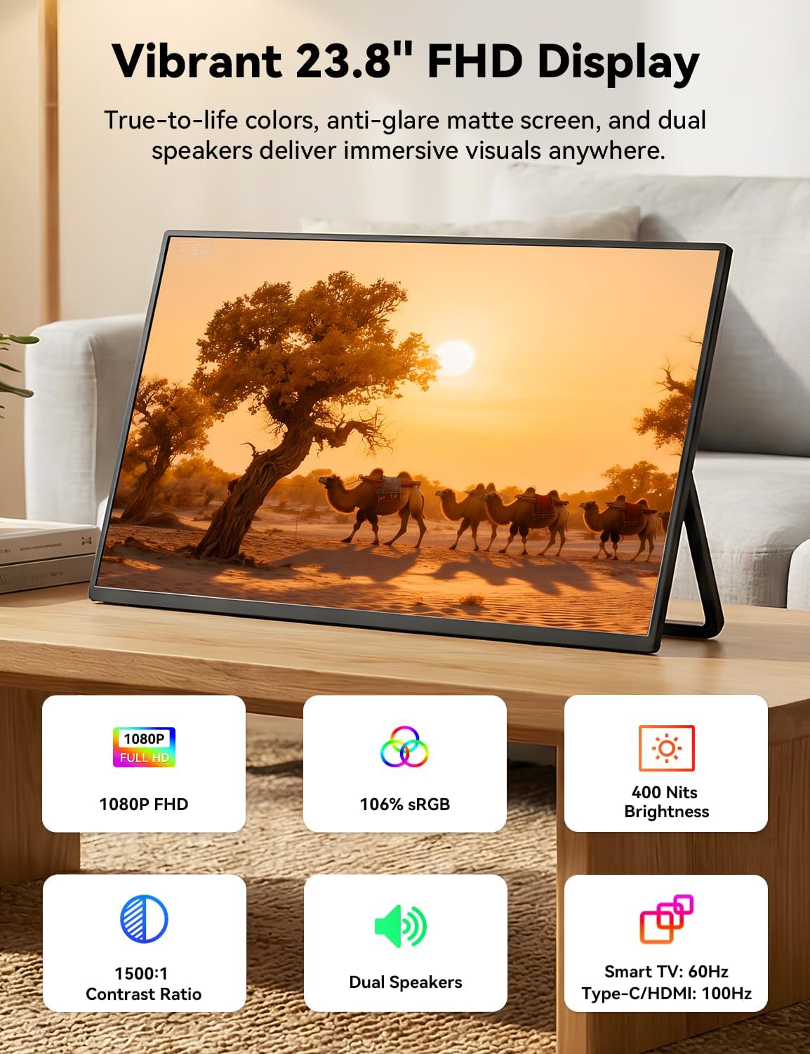 Detalle 2 de Portable Smart TV 23.8-inch