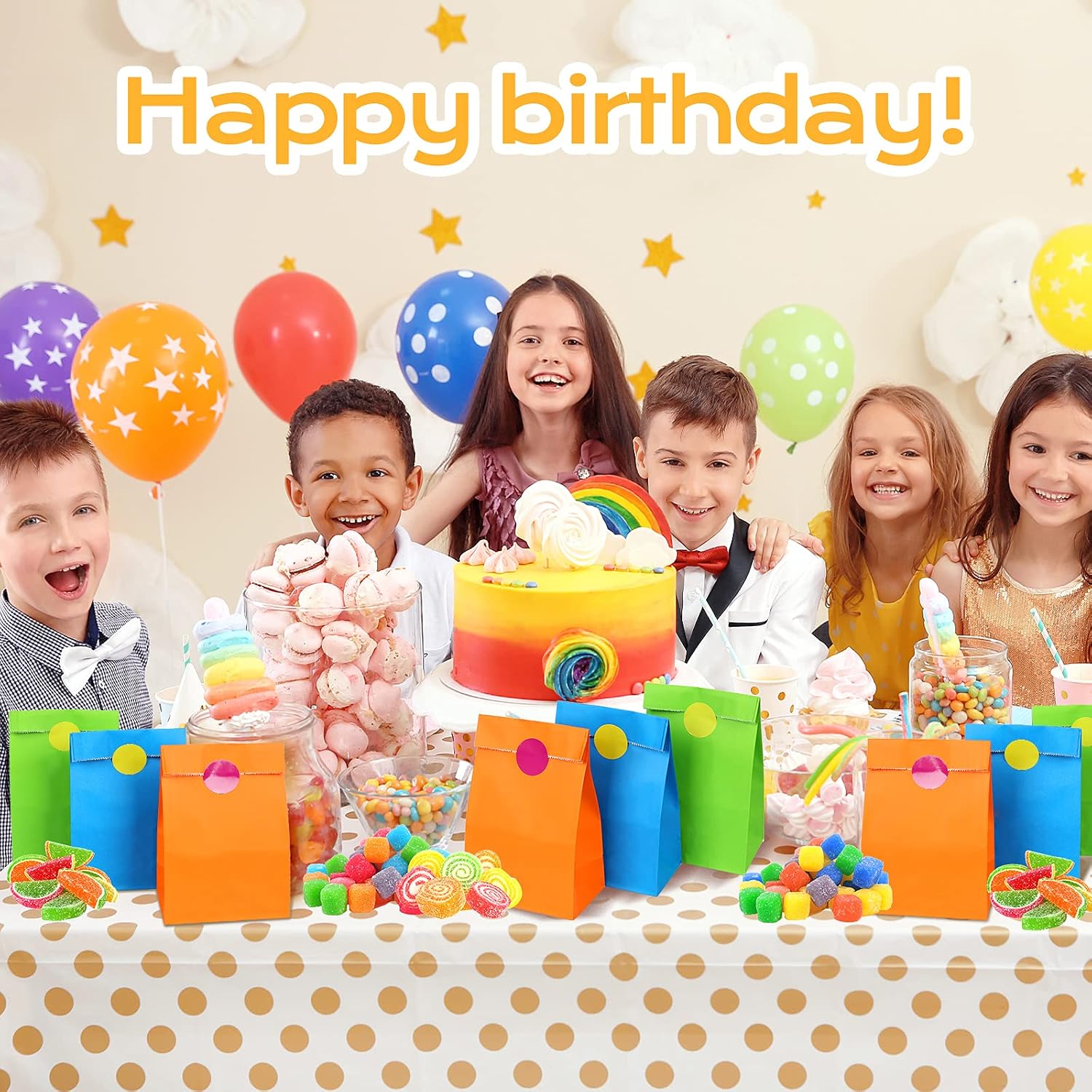 Thumbnail 5 de TOOELMON 50 PCS Paper Party Bags 130x80x240mm