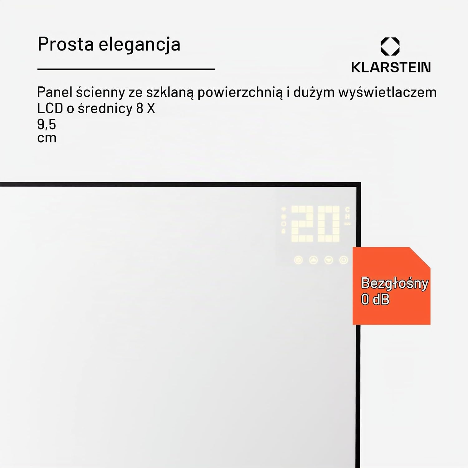 Thumbnail 3 de Klarstein panel grzewczy na podczerwień 600 W z termostatem i sterowaniem przez aplikację