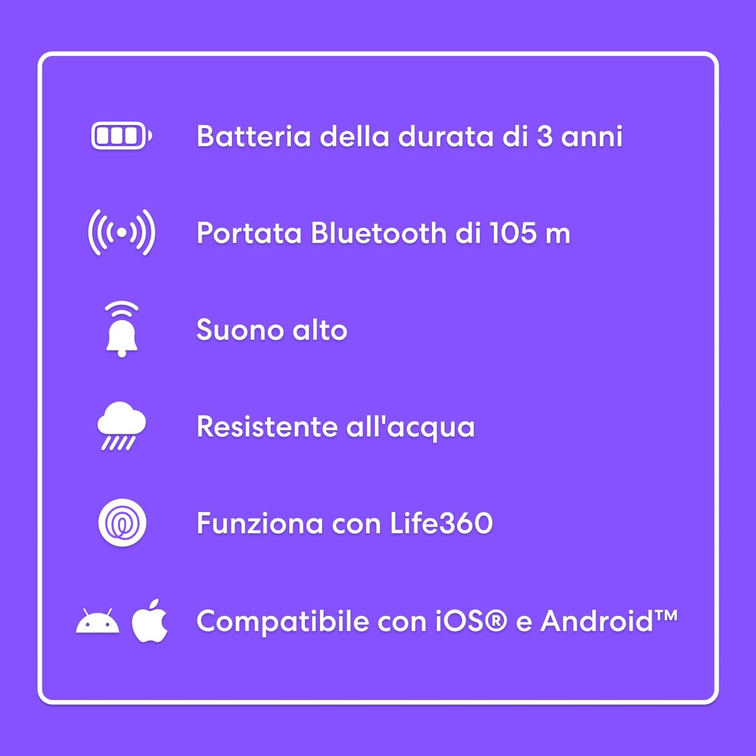 Thumbnail 6 de Life360 Tile Starter Pack - Localizzatori Bluetooth (2 pezzi) per chiavi, portafoglio e oggetti