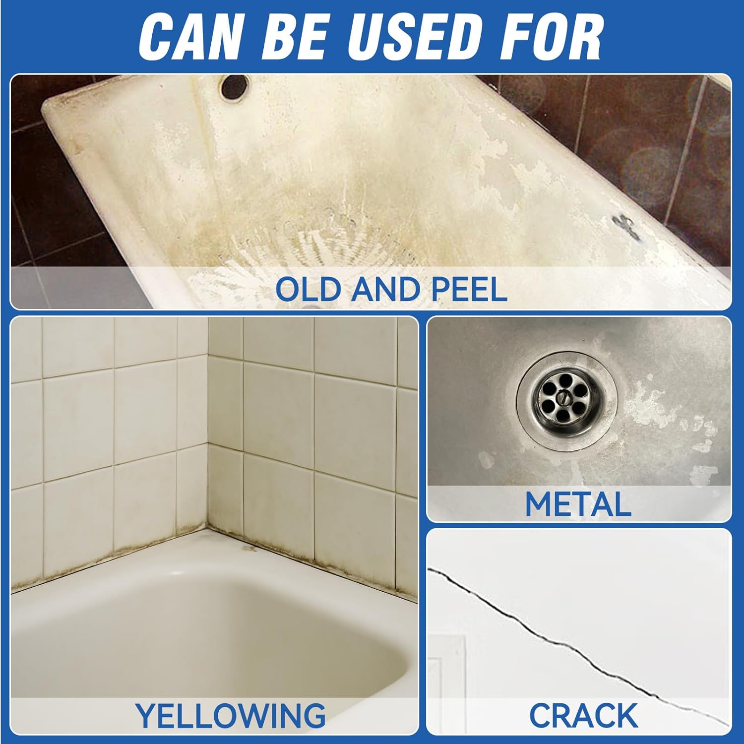 Detalle de Inpumo Tile Repair Kit: Porcelain & Ceramic Enamel Repair for Chips, Scratches and Dents