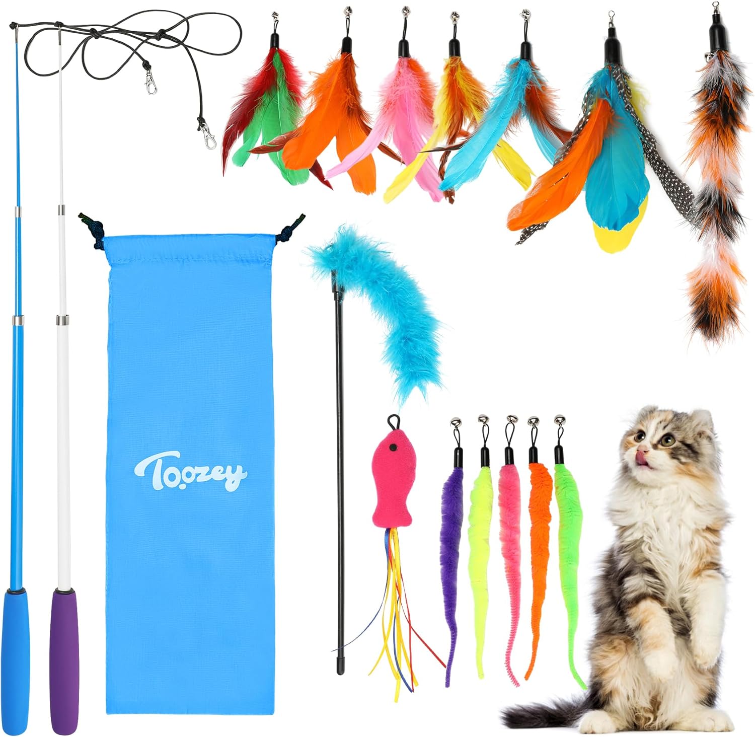 Detalle de Toozey Katzenspielzeug 16 Stück 🐱