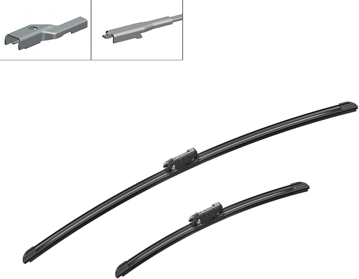 Thumbnail 1 de Bosch Aerotwin AM246S Front Windscreen Wipers – 2-Pack (650 mm / 380 mm) with Pre-assembled Adapter
