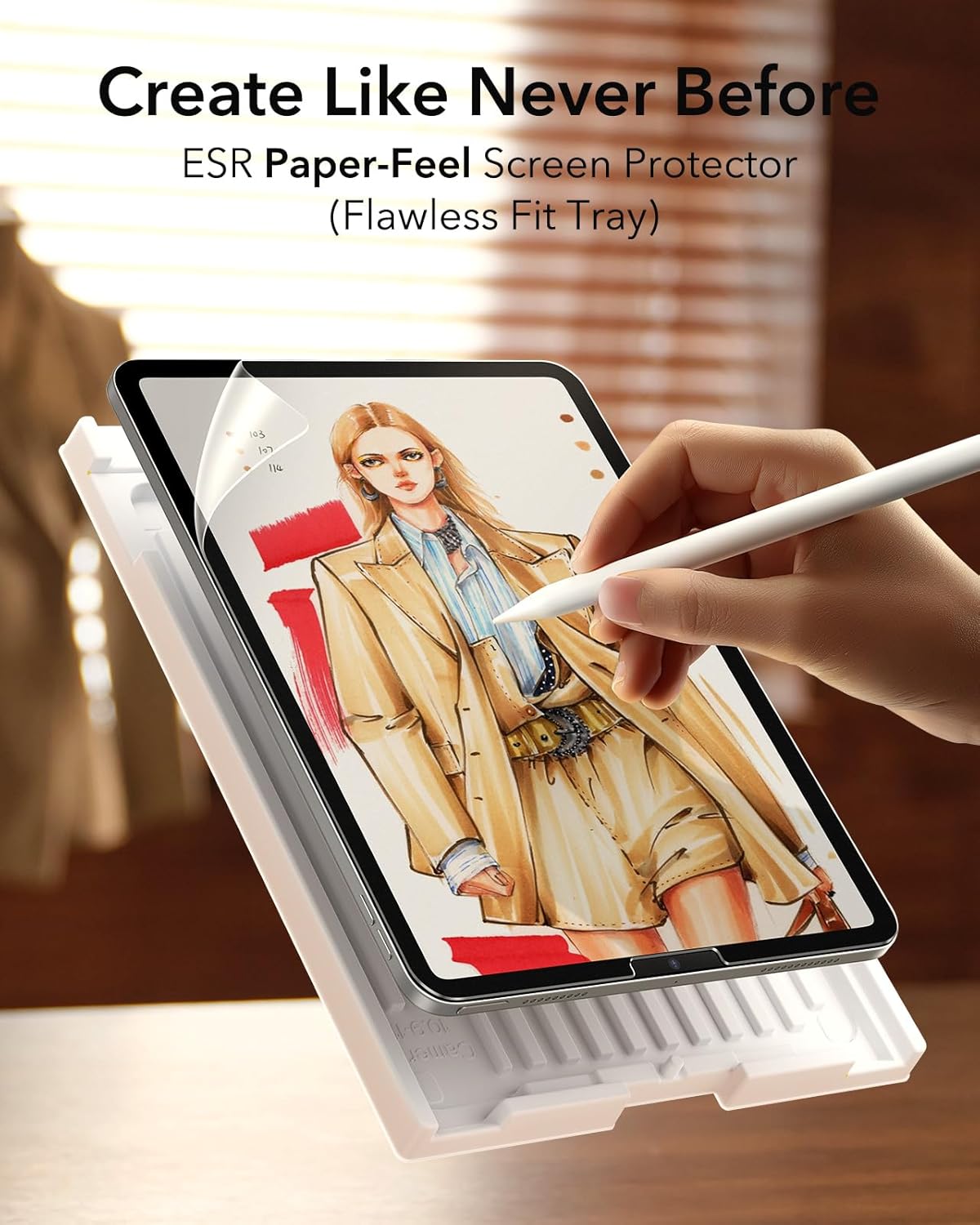 Thumbnail 1 de ESR Paper-Feel Schutzfolie iPad Air 11 2er