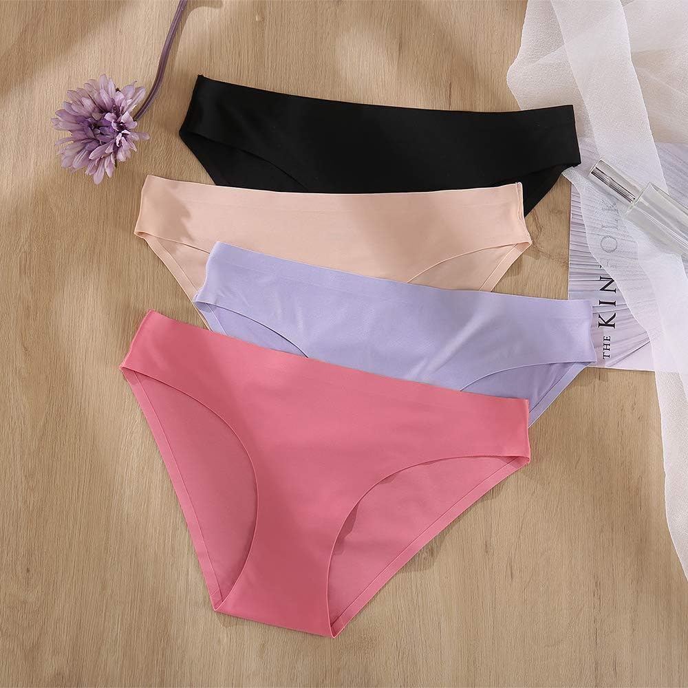 Thumbnail 2 de FINETOO 6 Pack Women's Seamless Hipster Underwear – No Show, Soft Stretch, S-XL