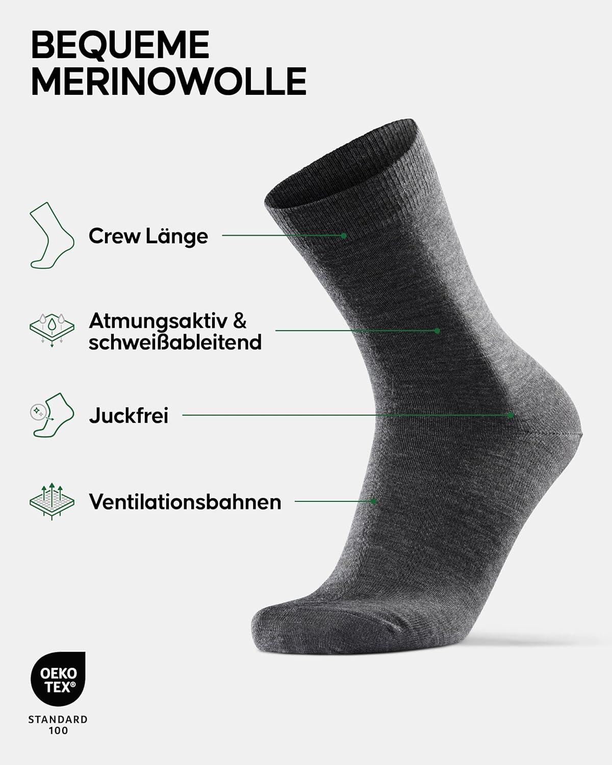 Thumbnail 1 de DANISH ENDURANCE Merino Socken 43–47