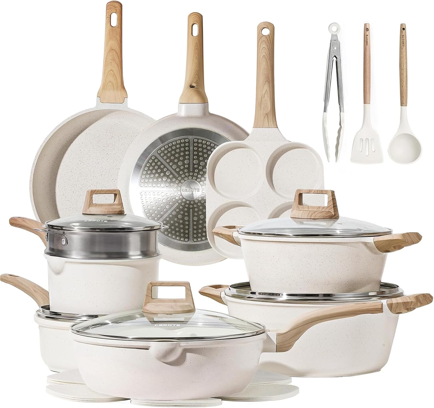Detalle de CAROTE 21-piece nonstick cookware set