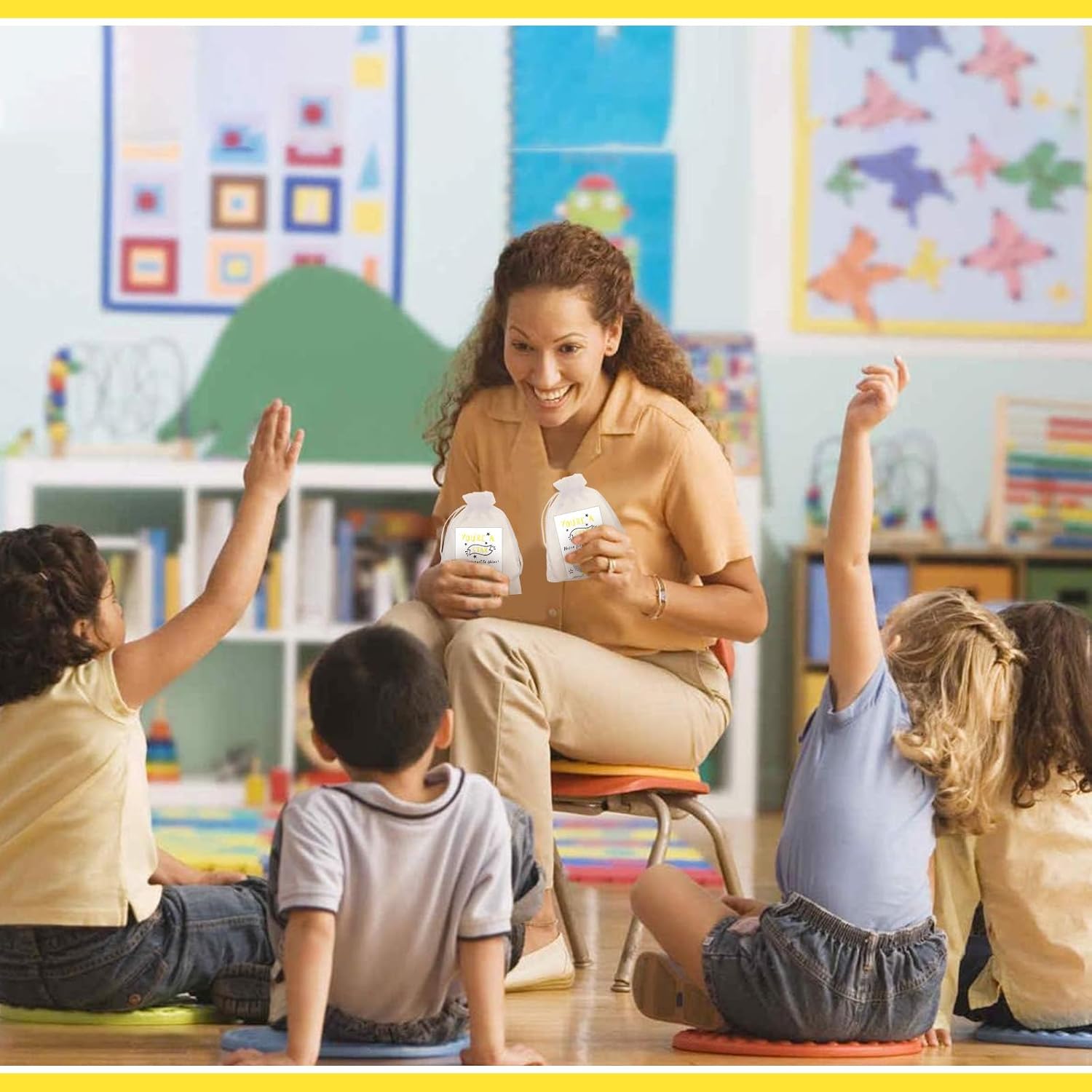 Thumbnail 6 de 30 Set Gifts for Students from Teachers: Star Eraser Pack with Greeting Cards and Organza Pouches