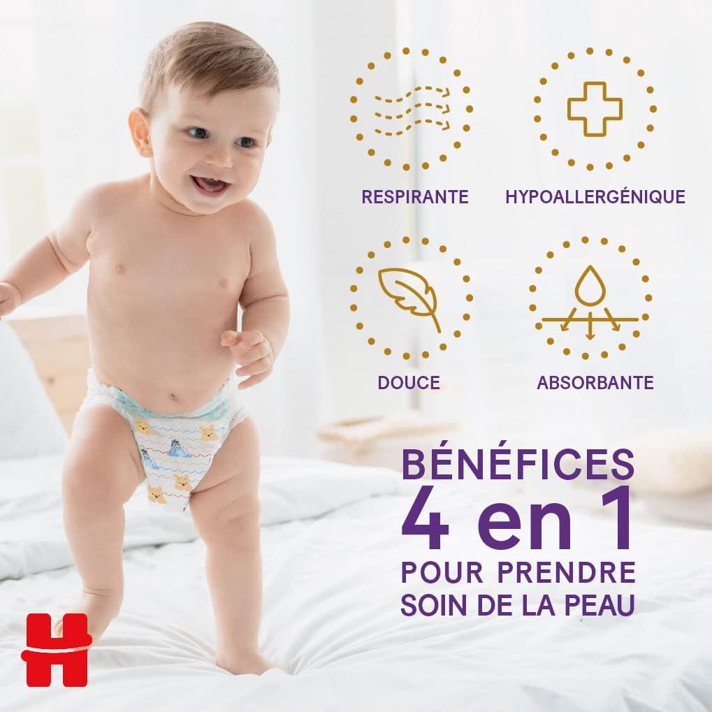 Detalle 2 de HUGGIES Extra Care Culottes Taille 6 (15-25 kg) – Pack de 88 couches-culottes
